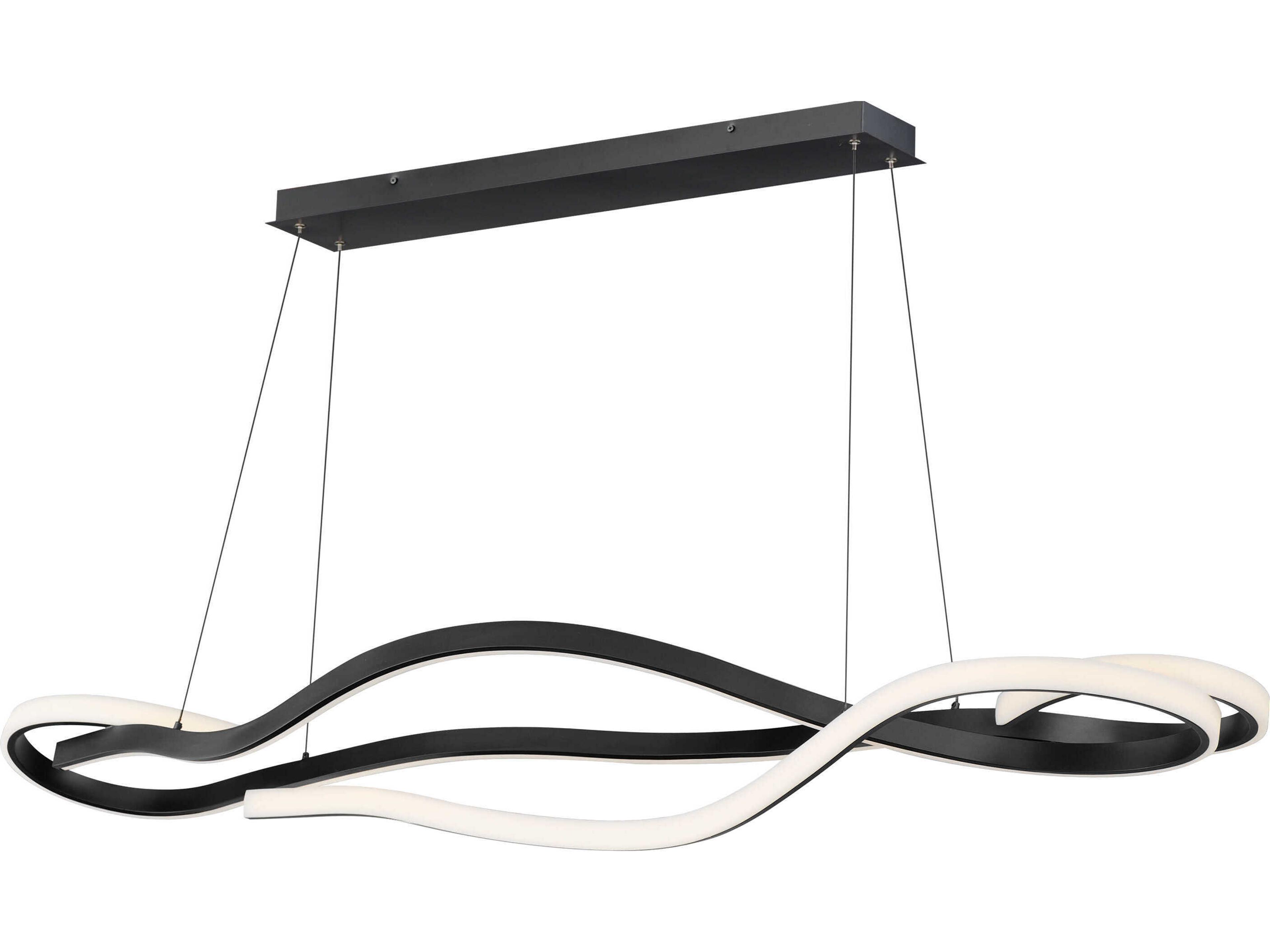 ET2 Serpentine 2-Light Black Island Pendant