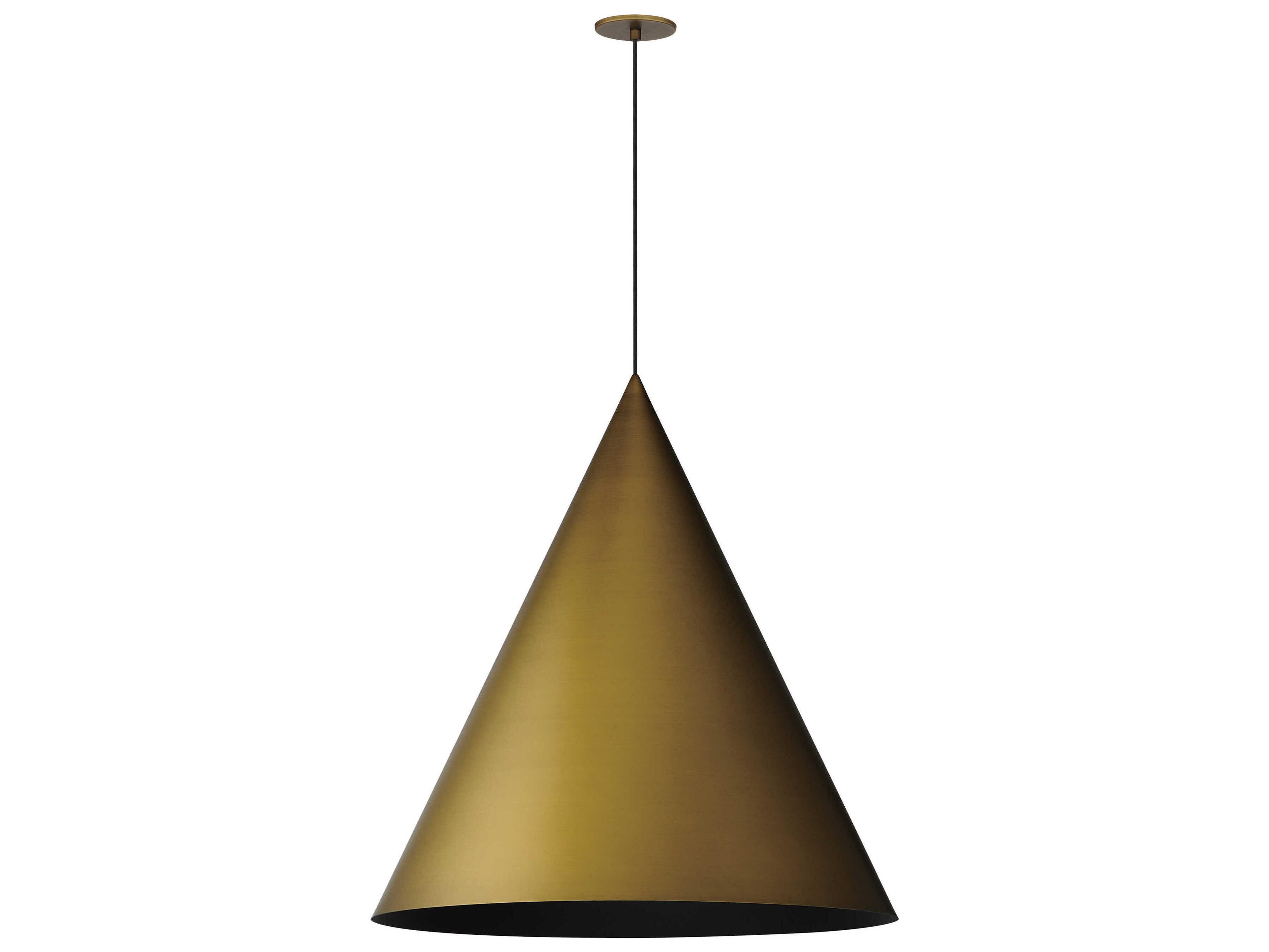ET2 Pitch 1-Light Antique Brass Pendant