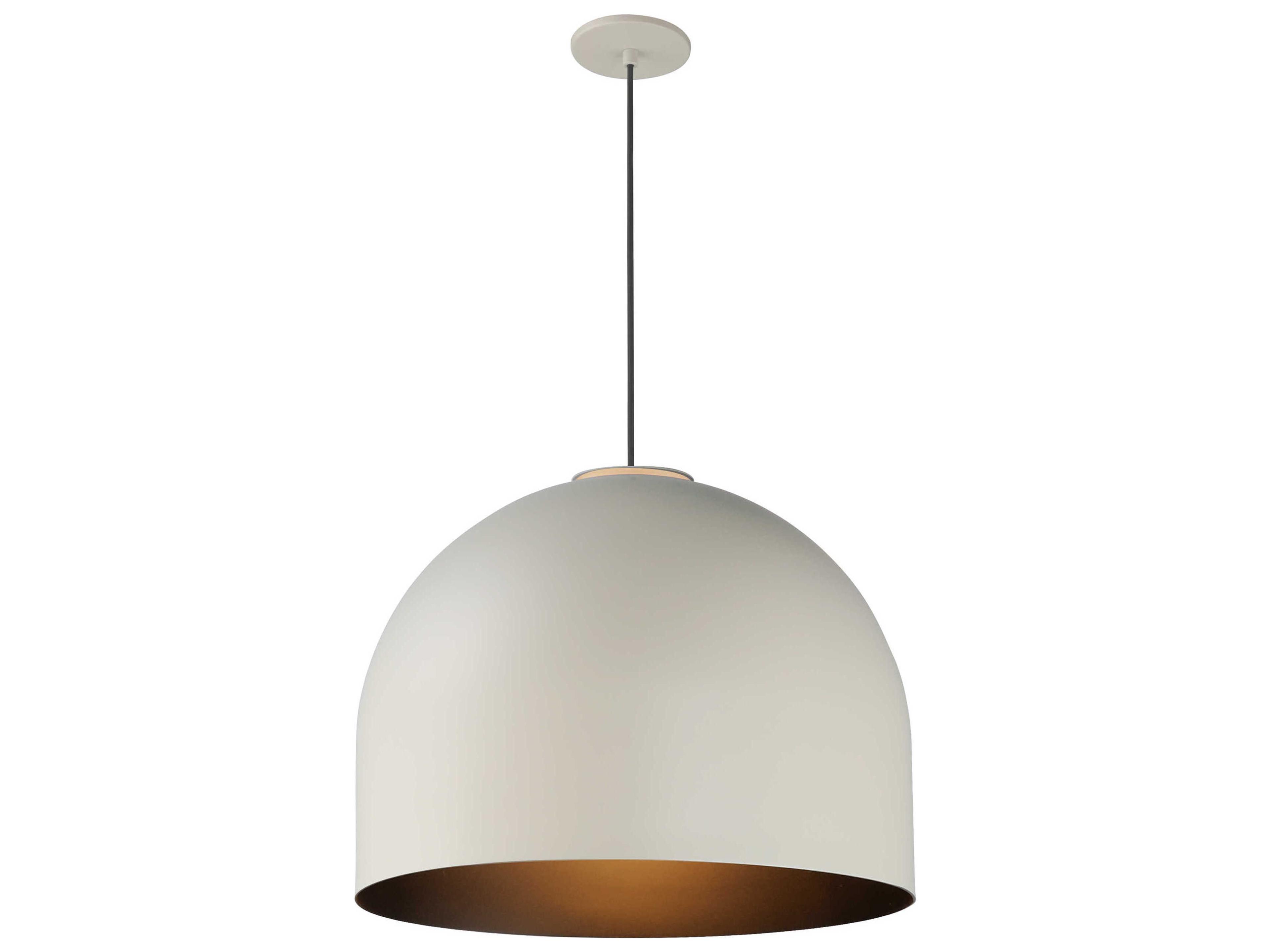 ET2 Foster 1-Light Gray Black Dome Pendant