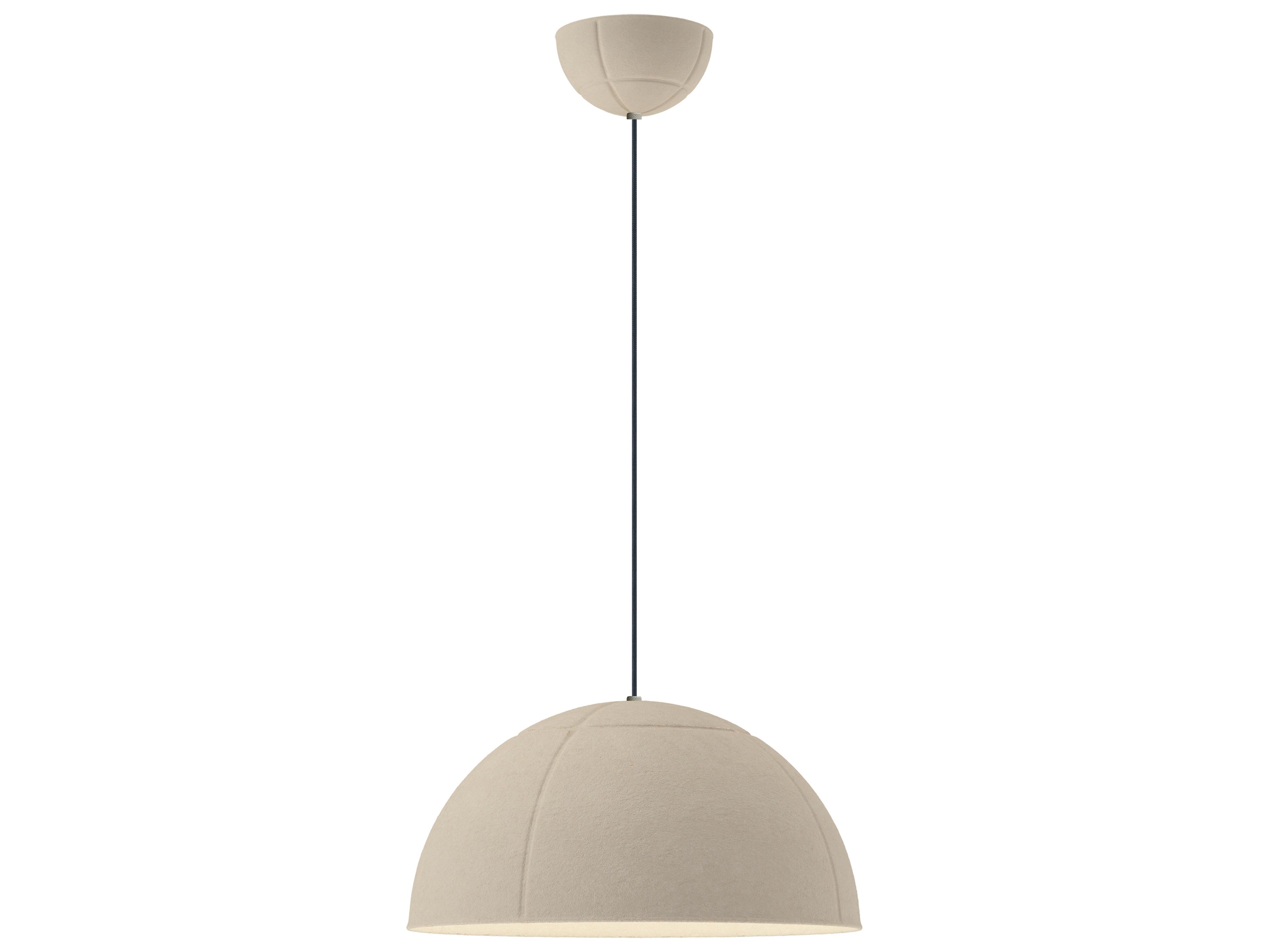 ET2 Wimbledon 1-Light Light Cream Off White Dome Pendant