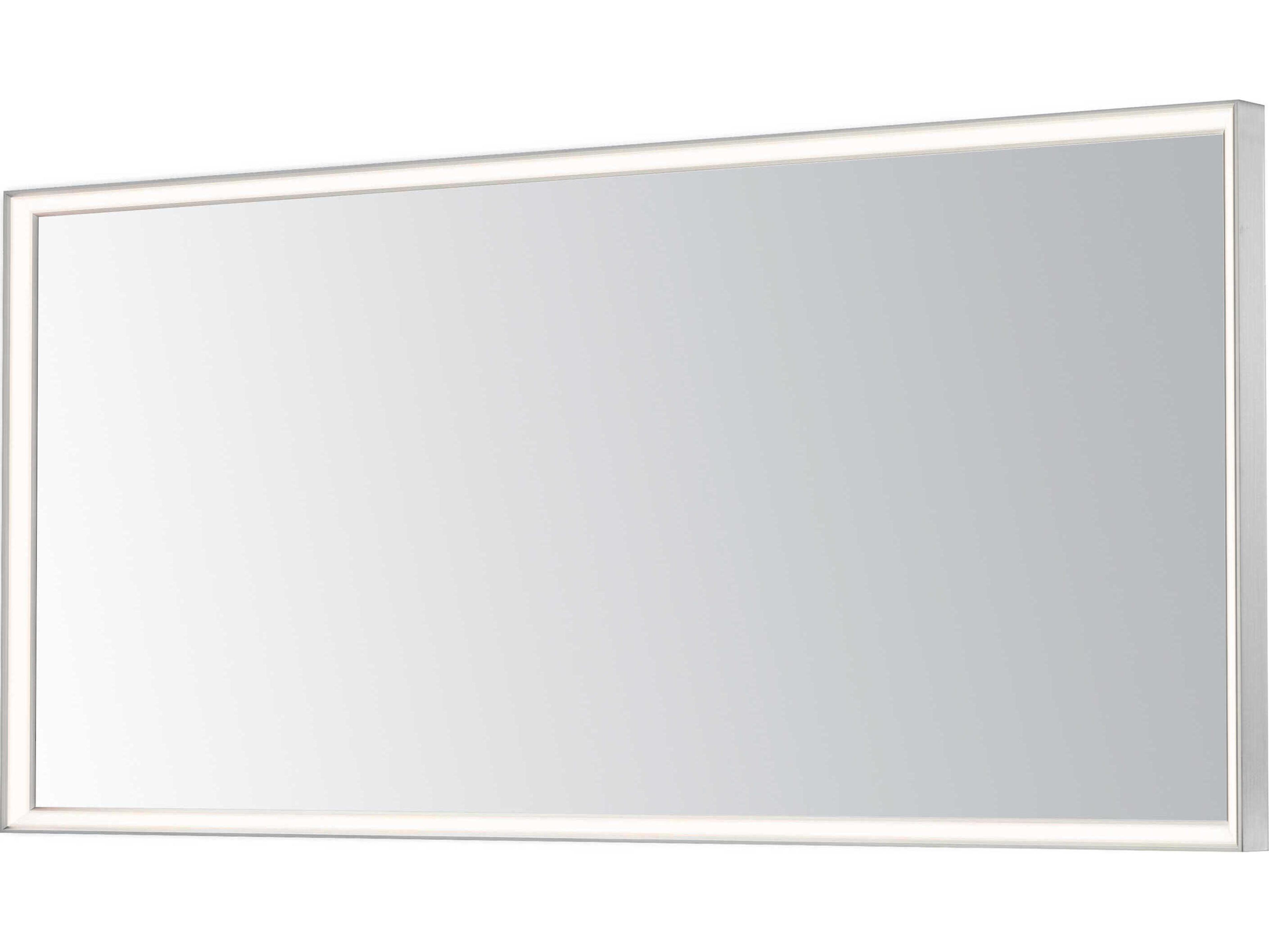 ET2 Bevel Satin Nickel Rectangular Wall Mirror
