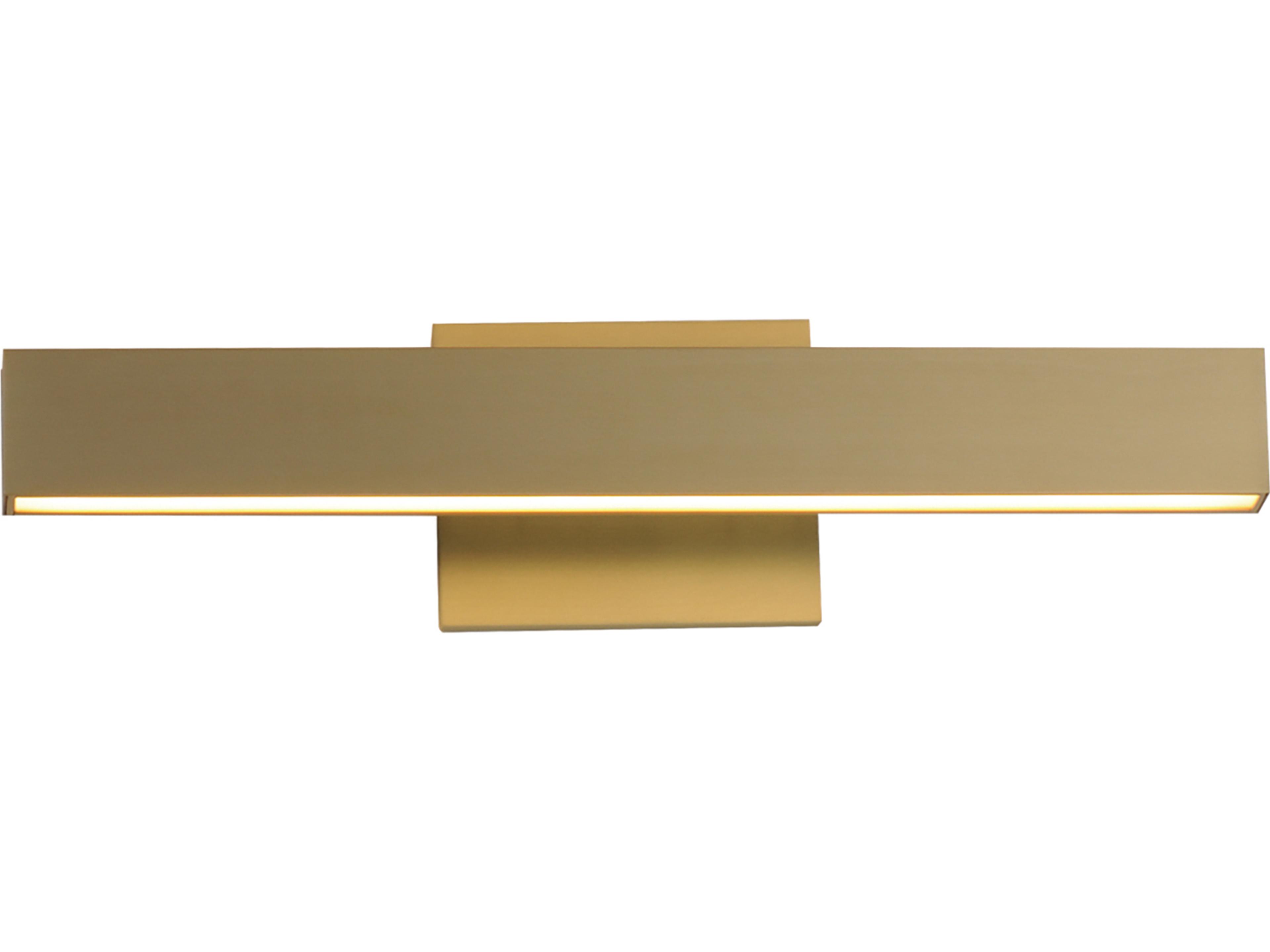 ET2 Alumilux 2-Light Satin Brass Vanity Light