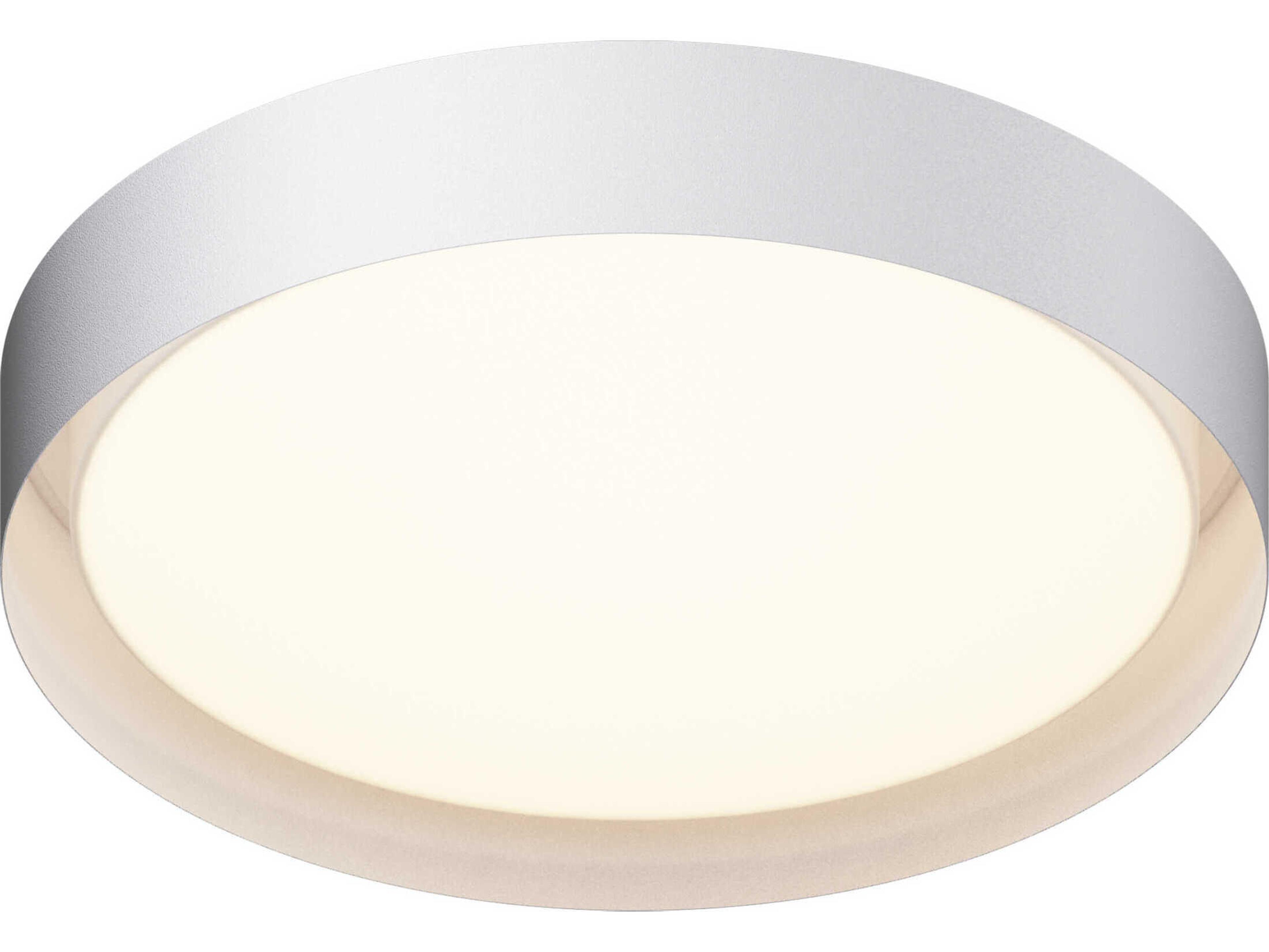 ET2 Echo 1-Light White LED Drum Flush Mount