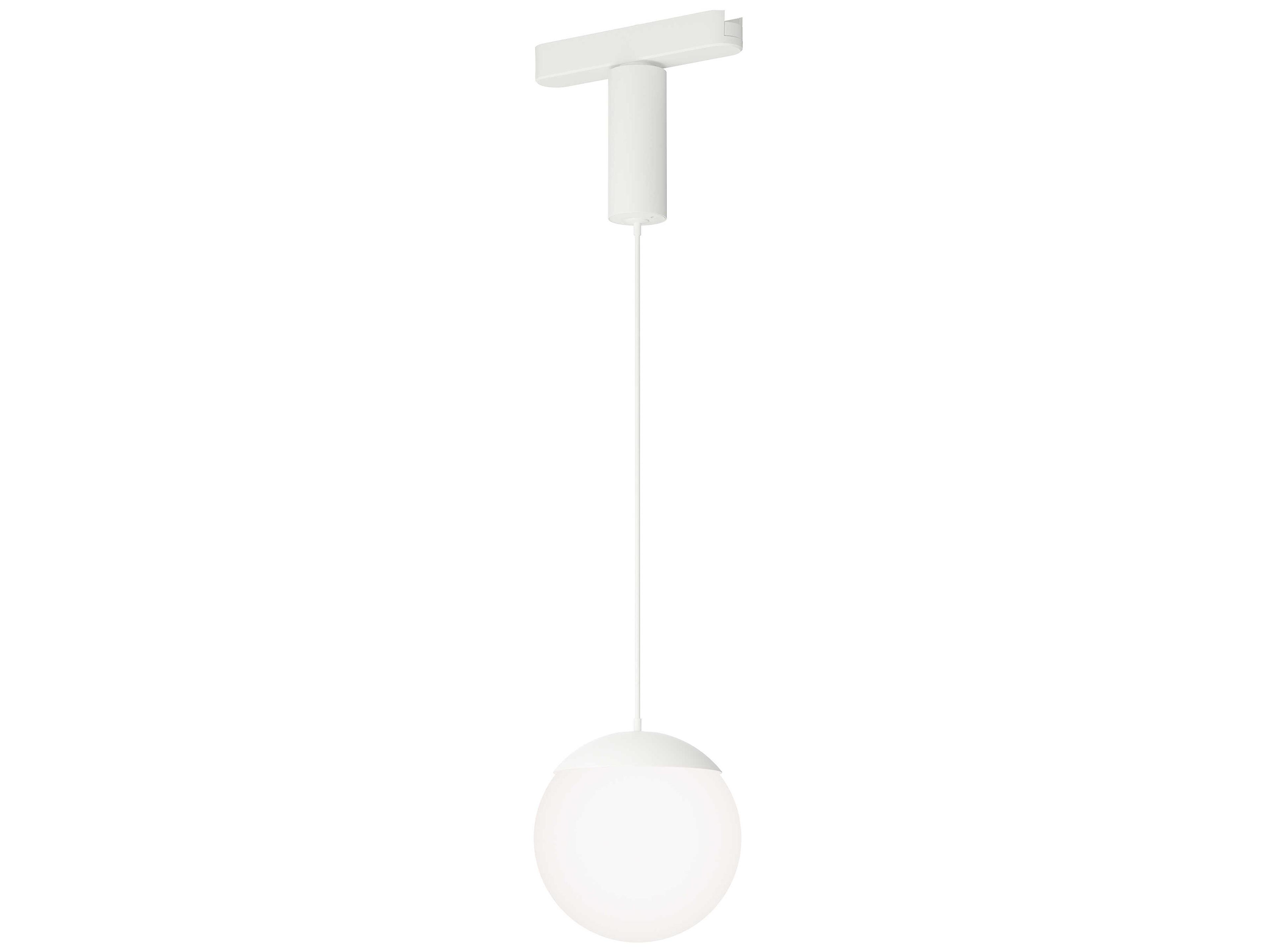 ET2 1-Light White Globe Track & Rail Light