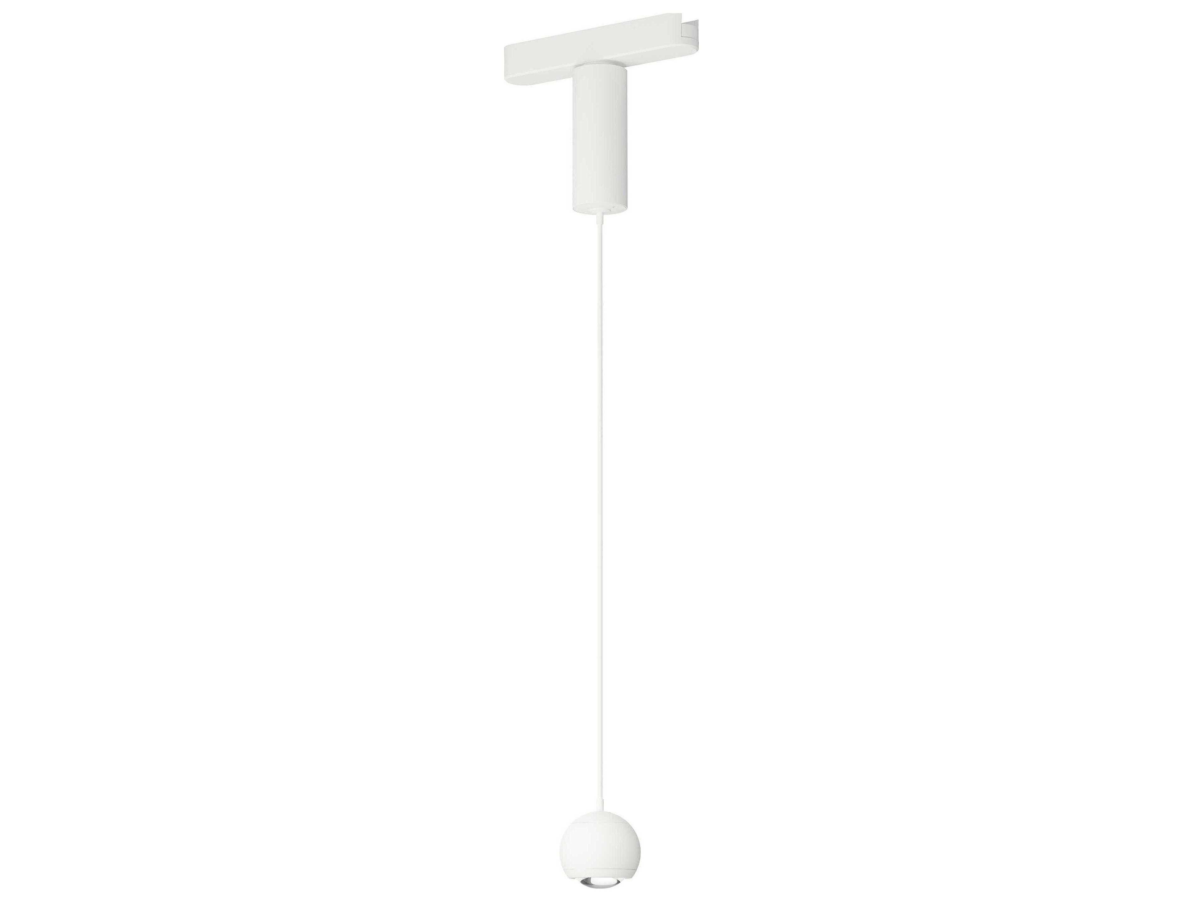 ET2 1-Light White Globe Track & Rail Light