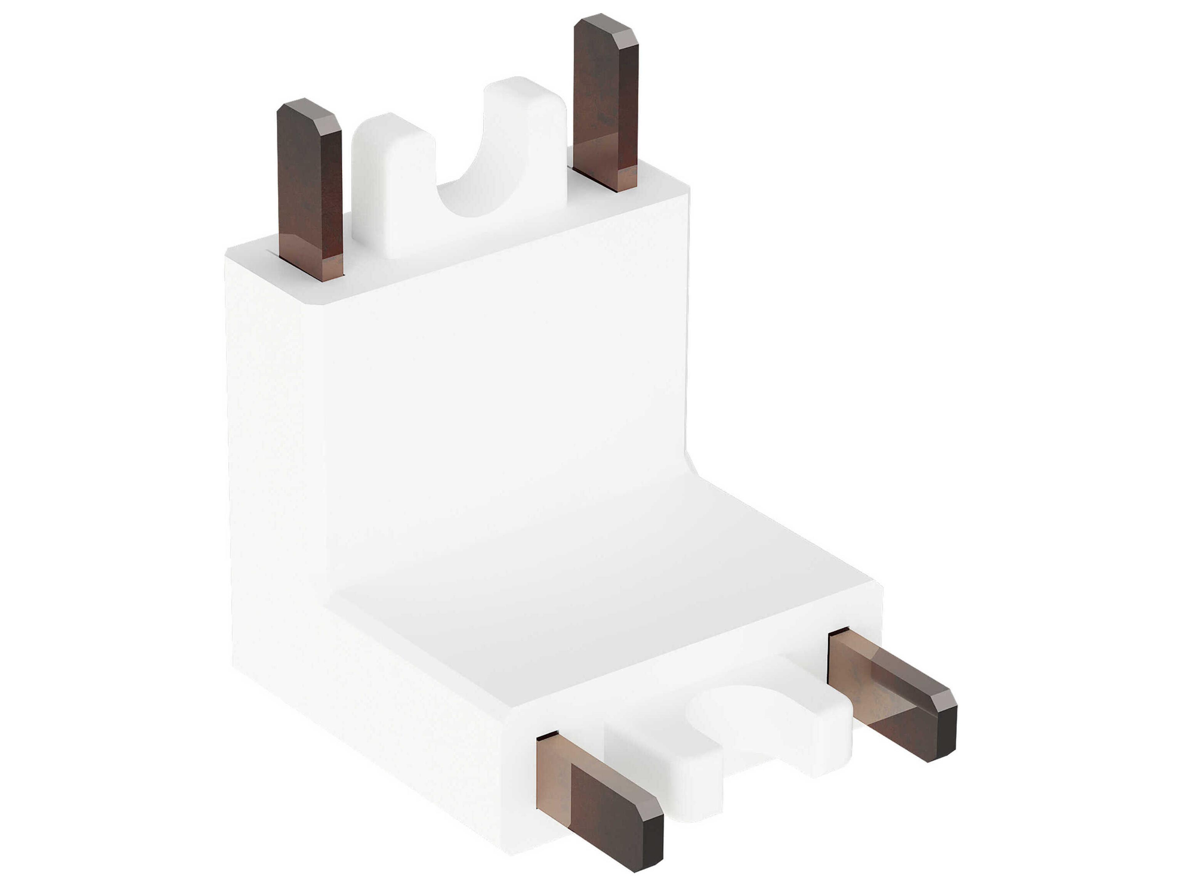 ET2 Continuum Track White Wall To Ceiling Connector