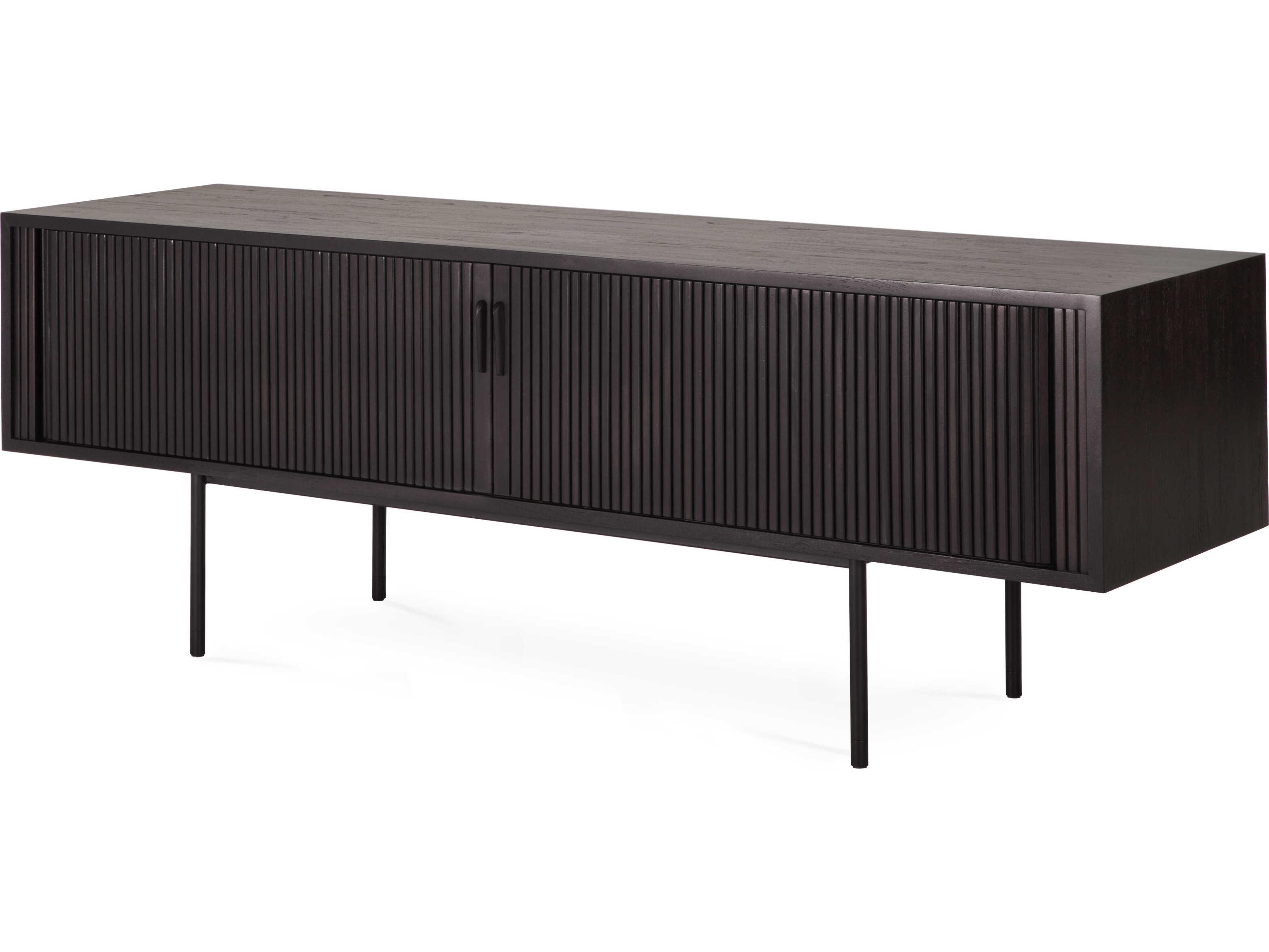 Ethnicraft Roller Max Teak Black Tv Cupboard