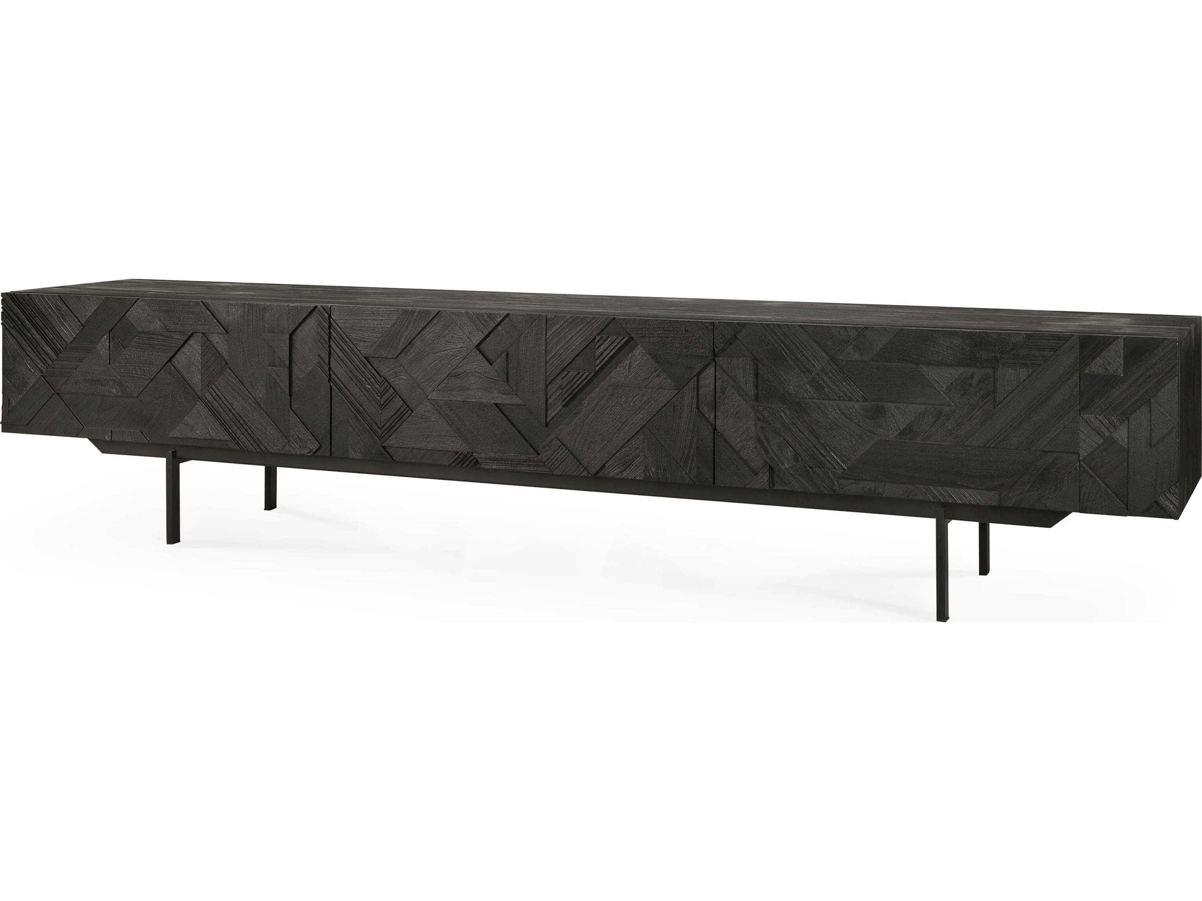 Ethnicraft Graphic Teak Black Tv Cupboard