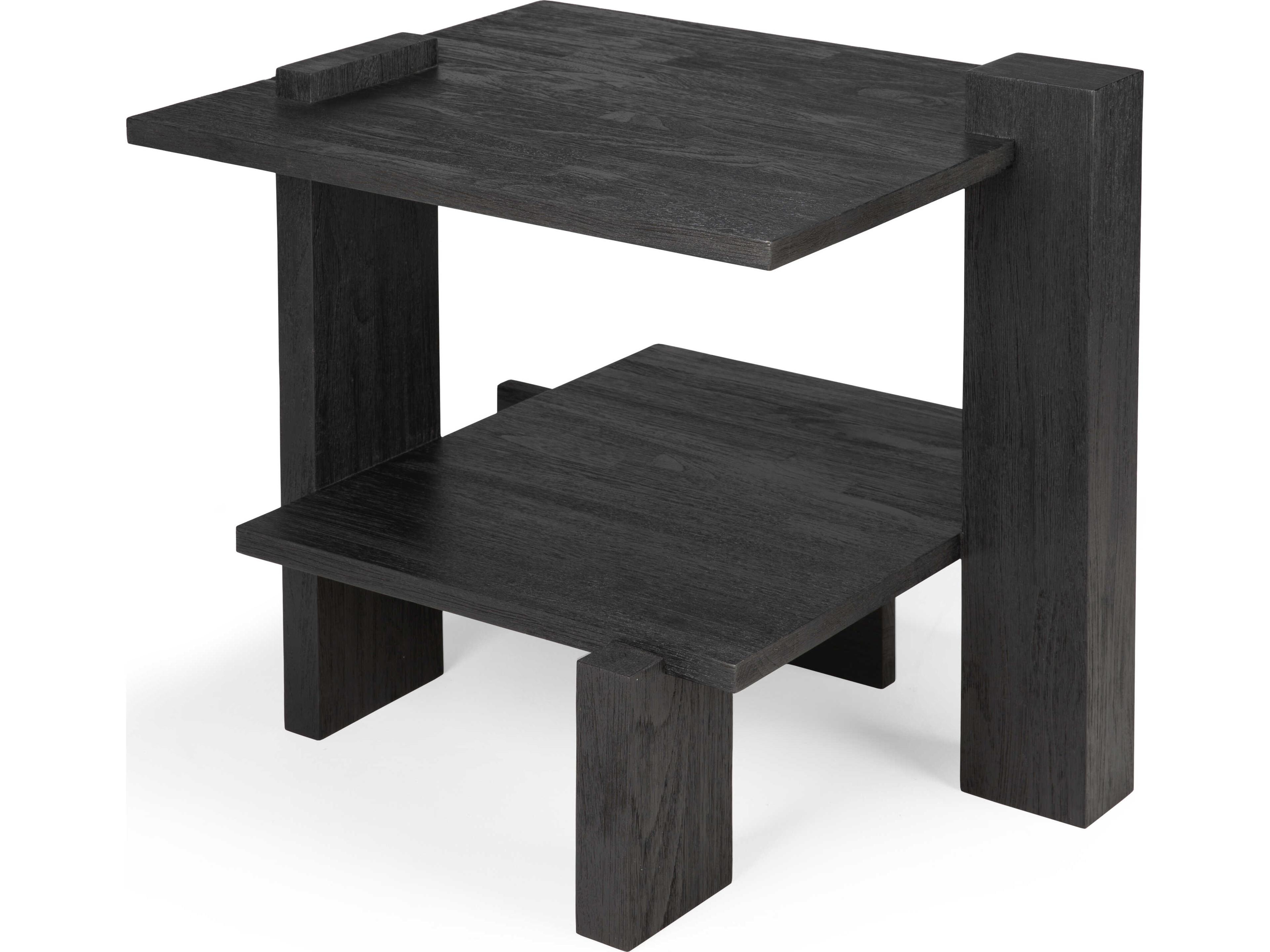 Ethnicraft Abstract Teak Black Side Table