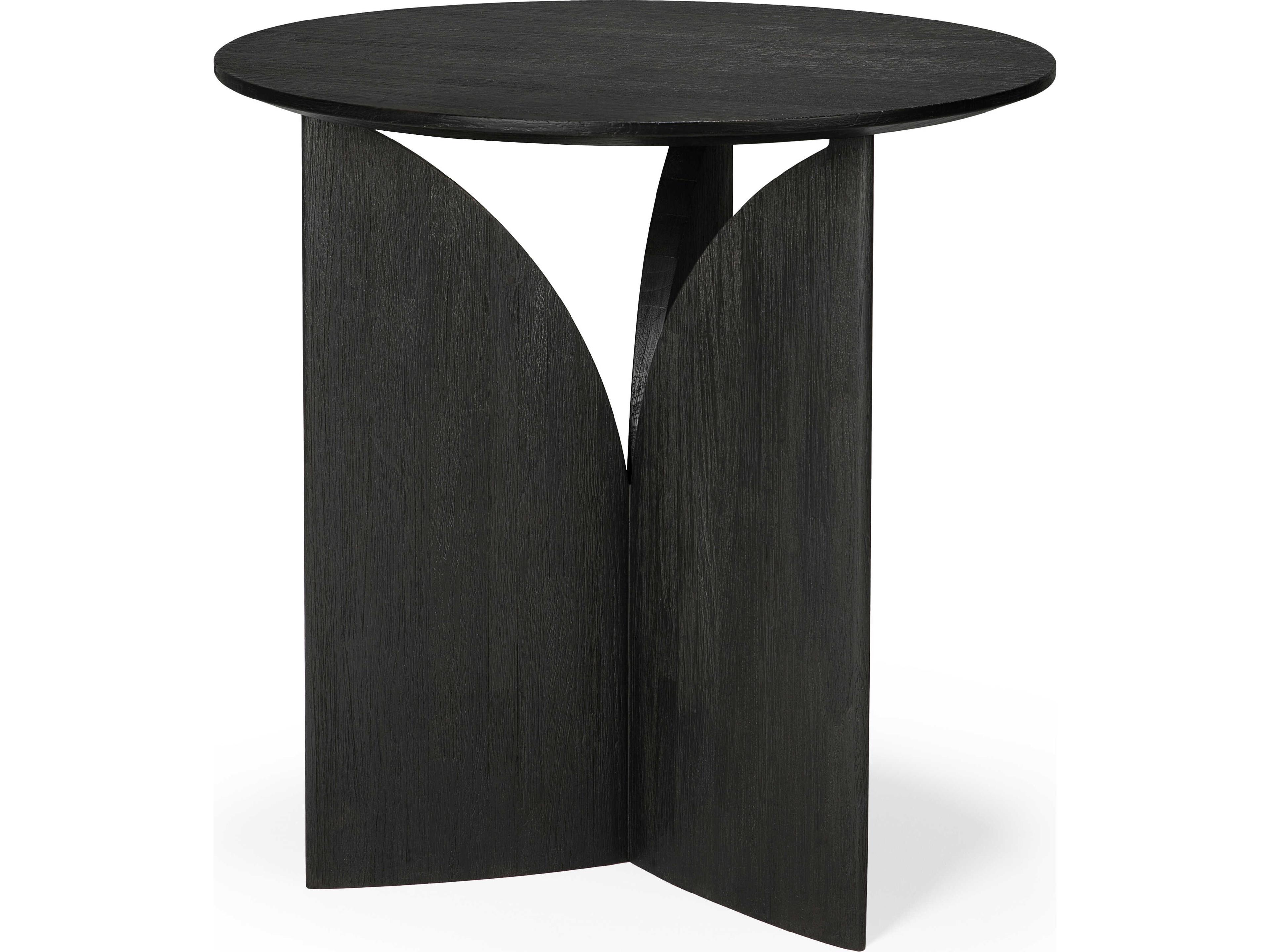 Ethnicraft Fin Teak Black Side Table