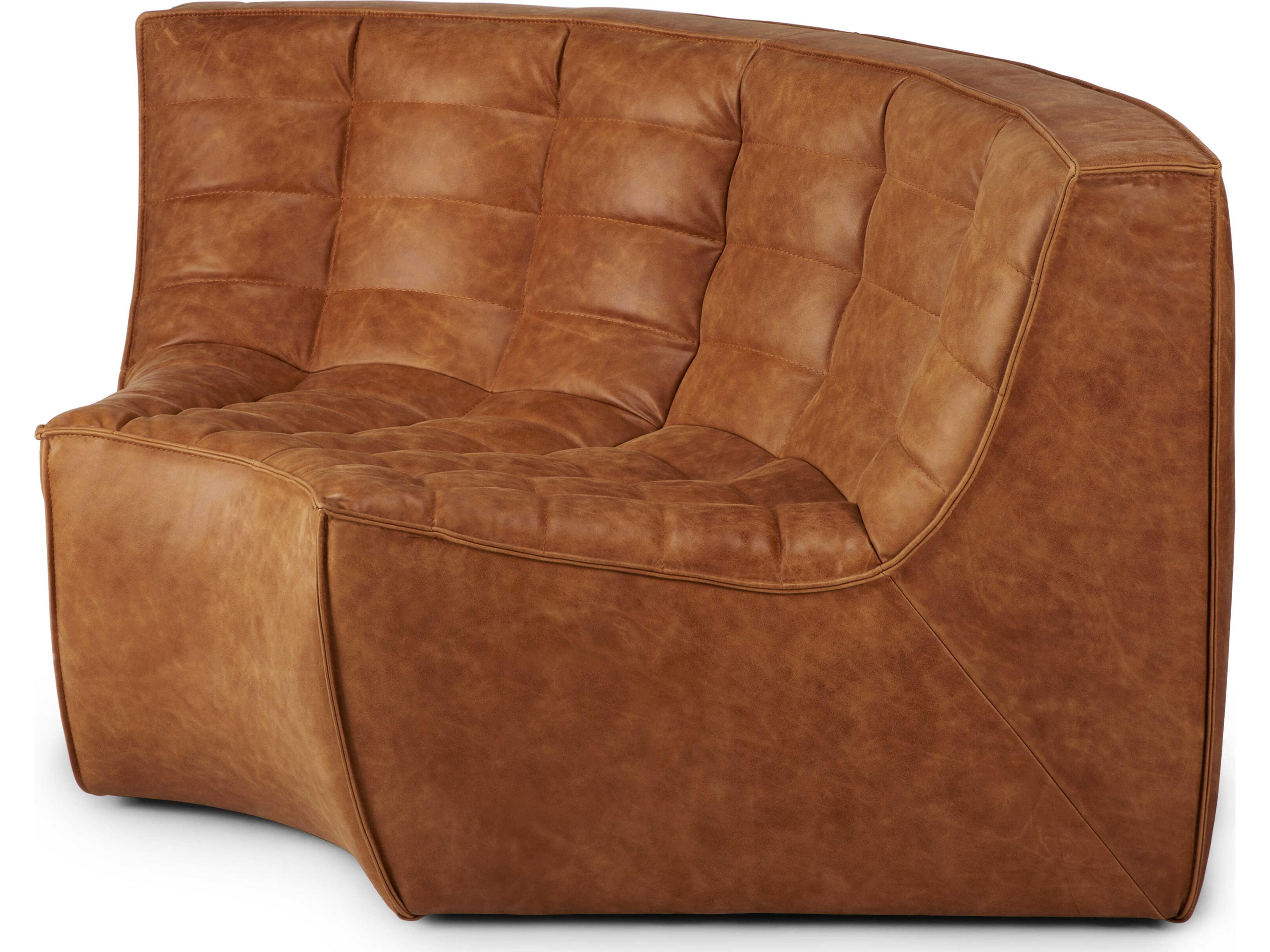 Ethnicraft N701 Old Saddle Leather Modular Sofa