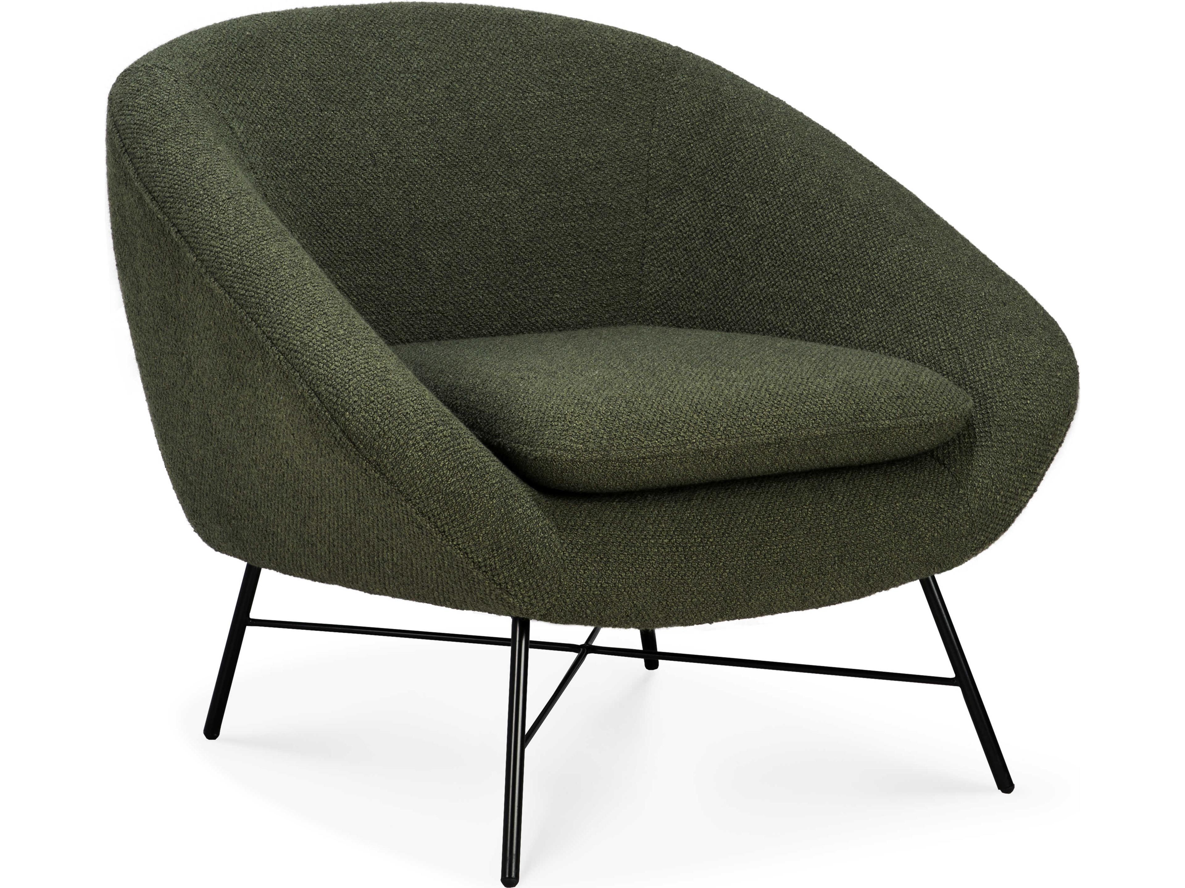 Ethnicraft Barrow Pine Green Lounge Chair