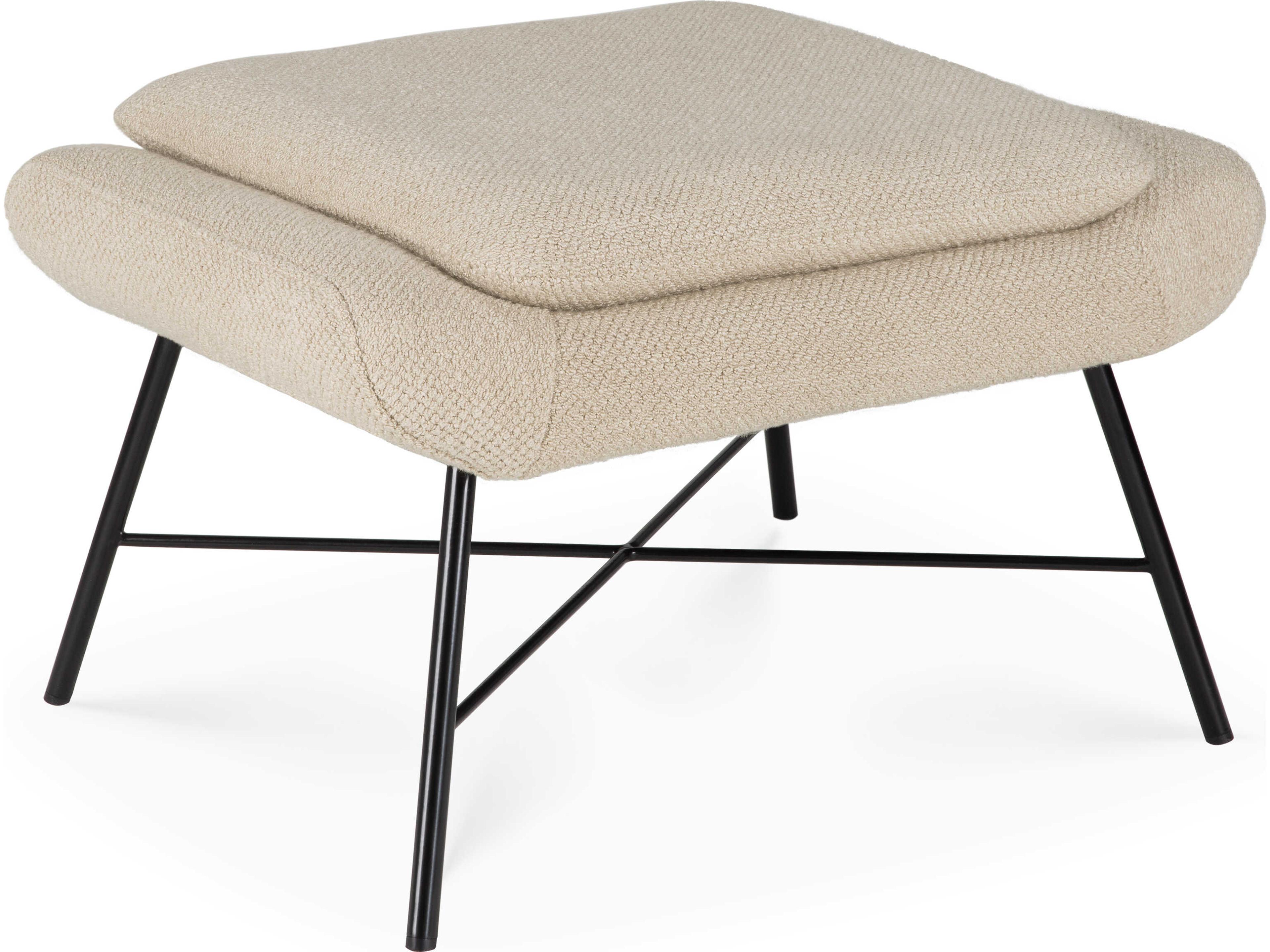 Ethnicraft Barrow Off White Footstool