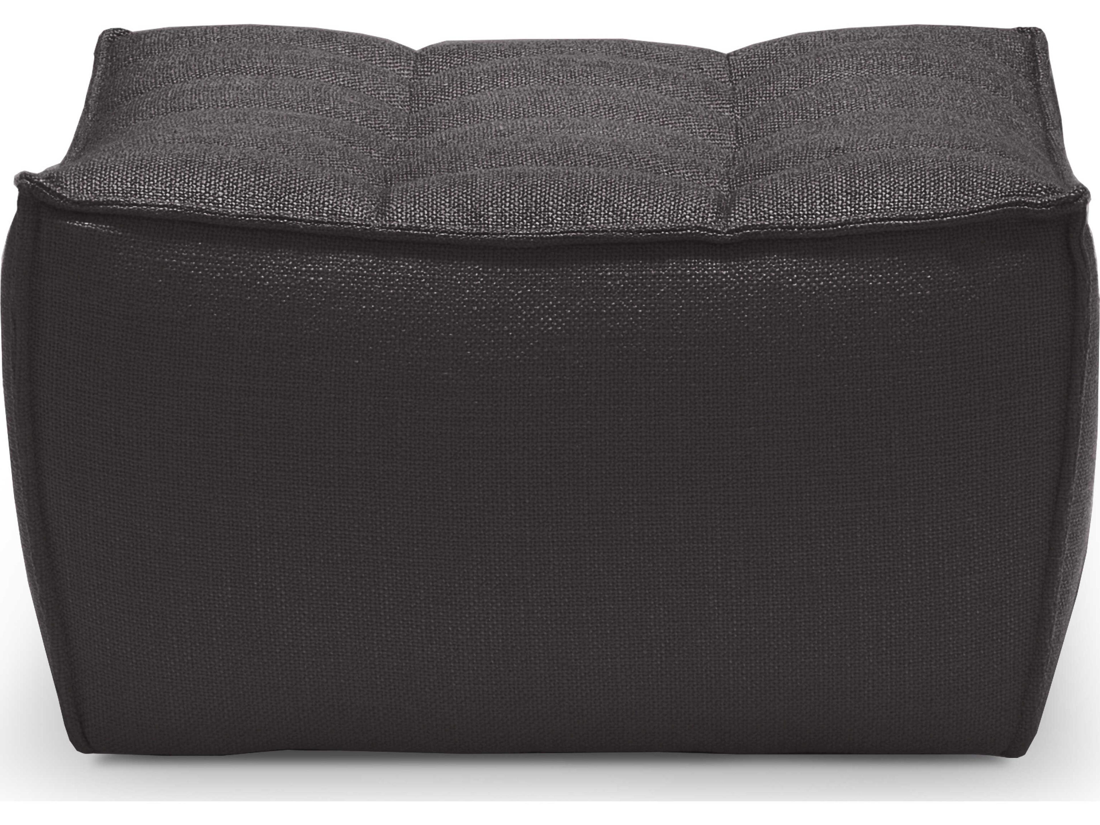 Ethnicraft N701 Dark Grey Footstool