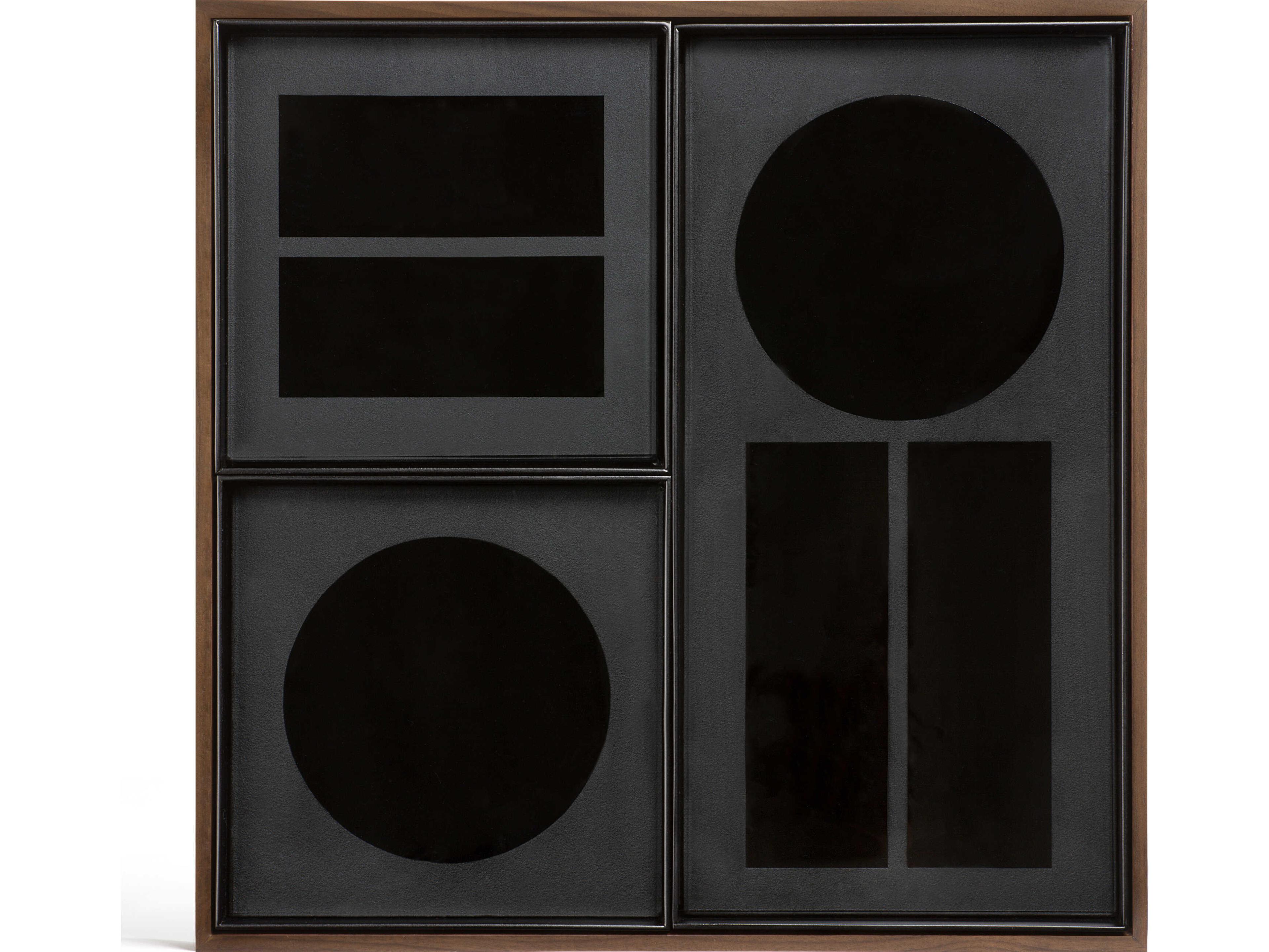 Ethnicraft Charcoal Desk Organiser Set