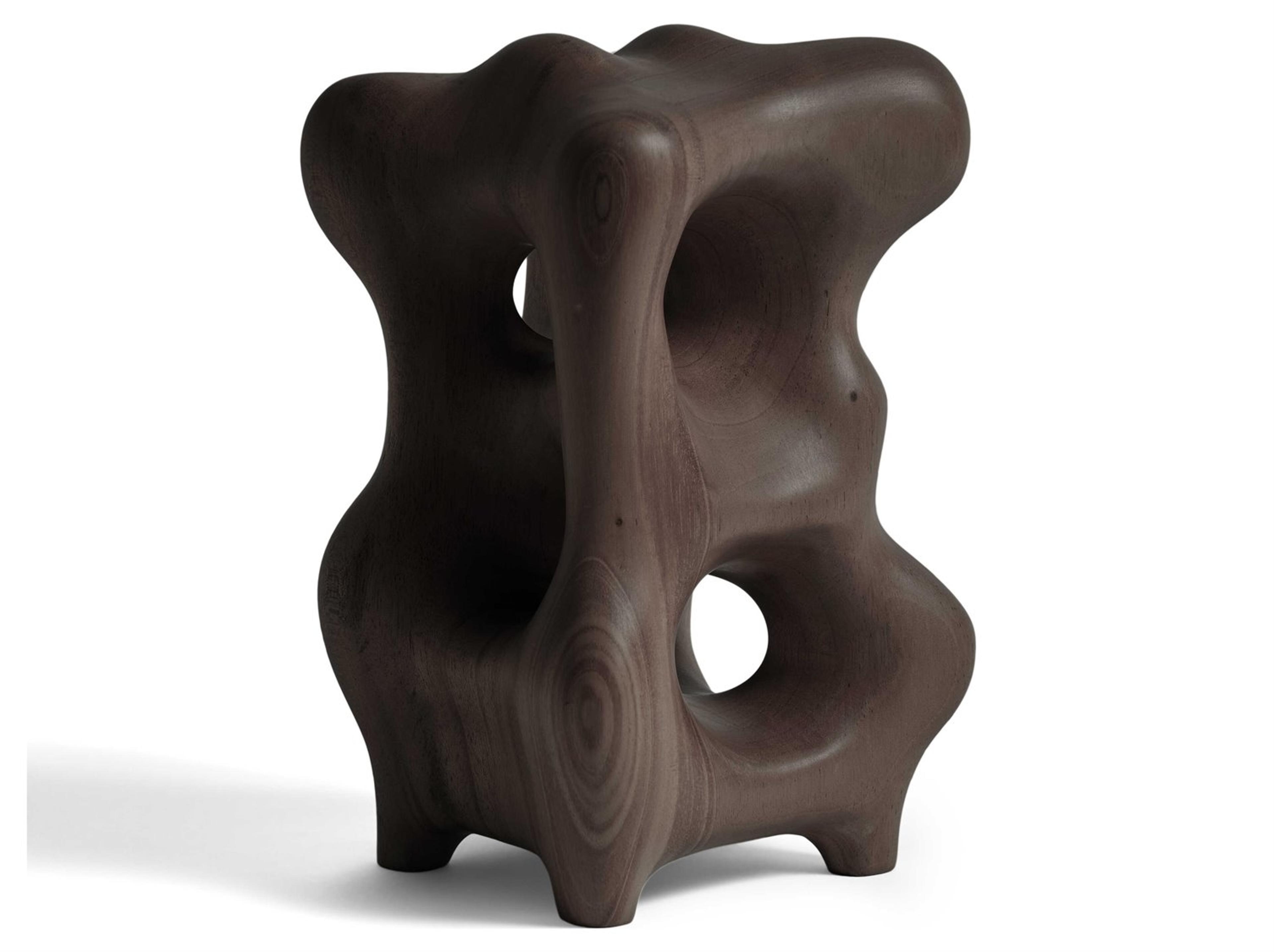 Ethnicraft Organic Mahogany Dark Brown Sculpture