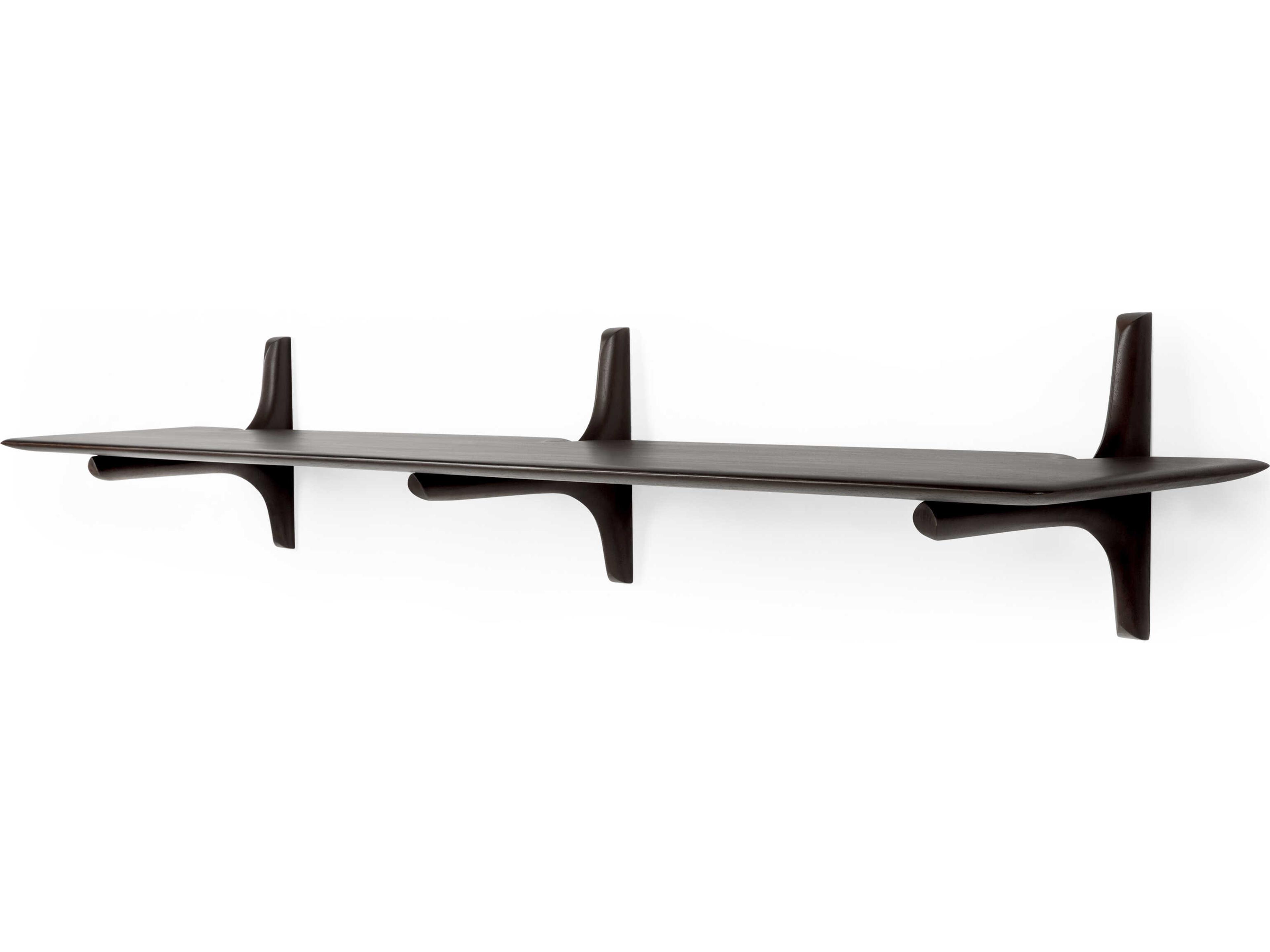 Ethnicraft Pi Mahogany Dark Brown Pi Wall Shelf