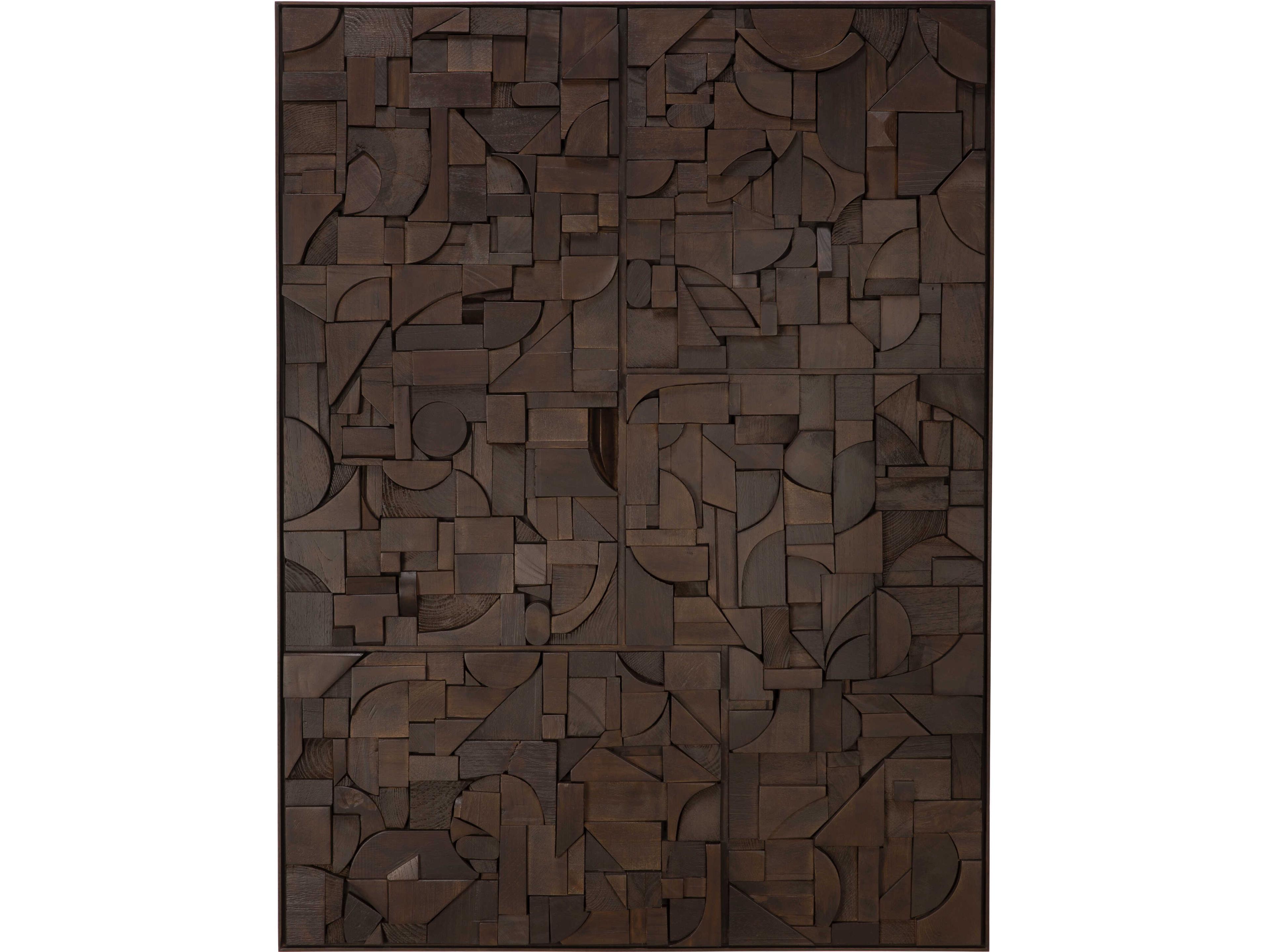 Ethnicraft Bricks Dark Brown Wall Art