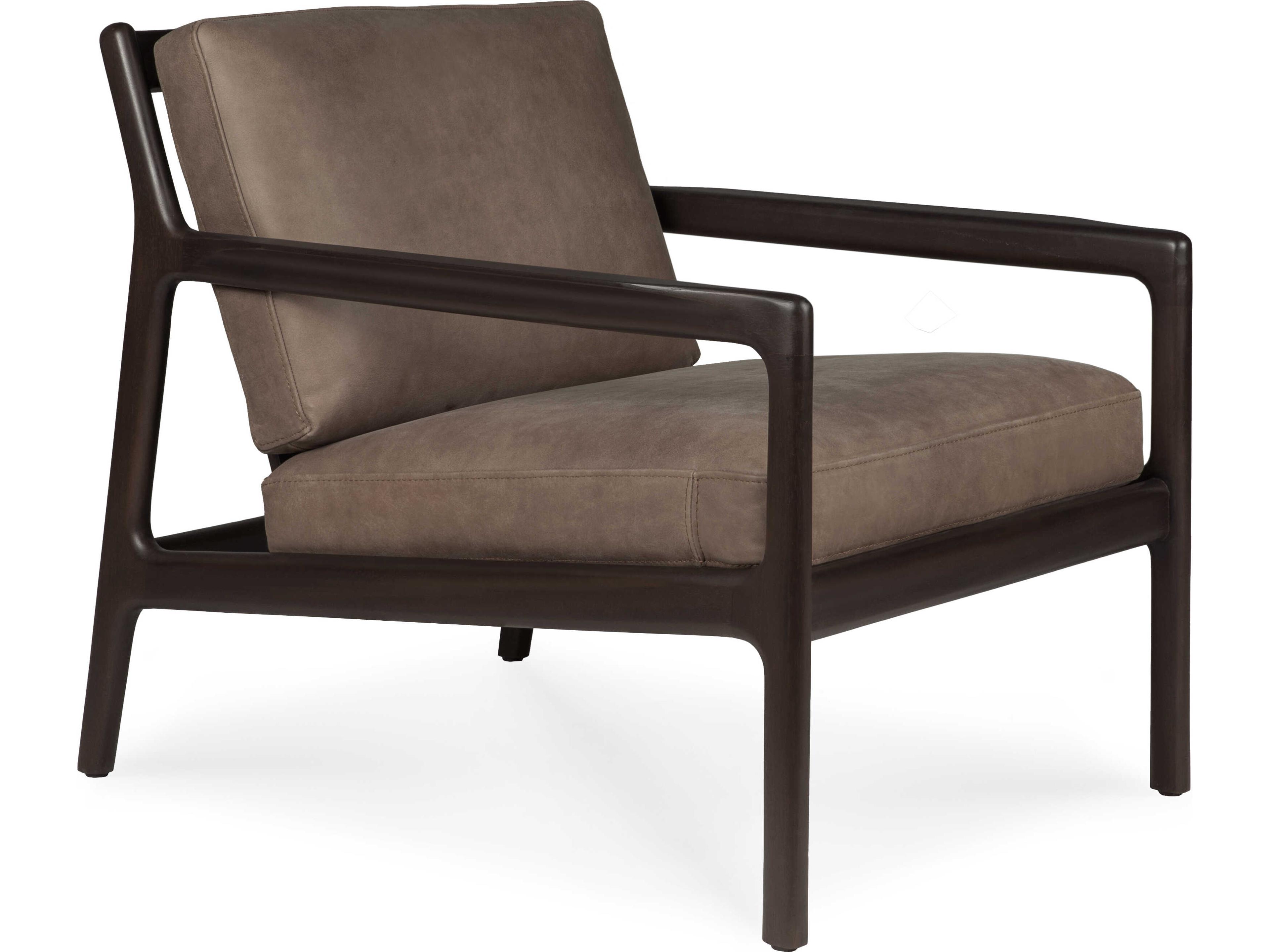 Ethnicraft Jack Mahogany Dark Brown Lounge Chair