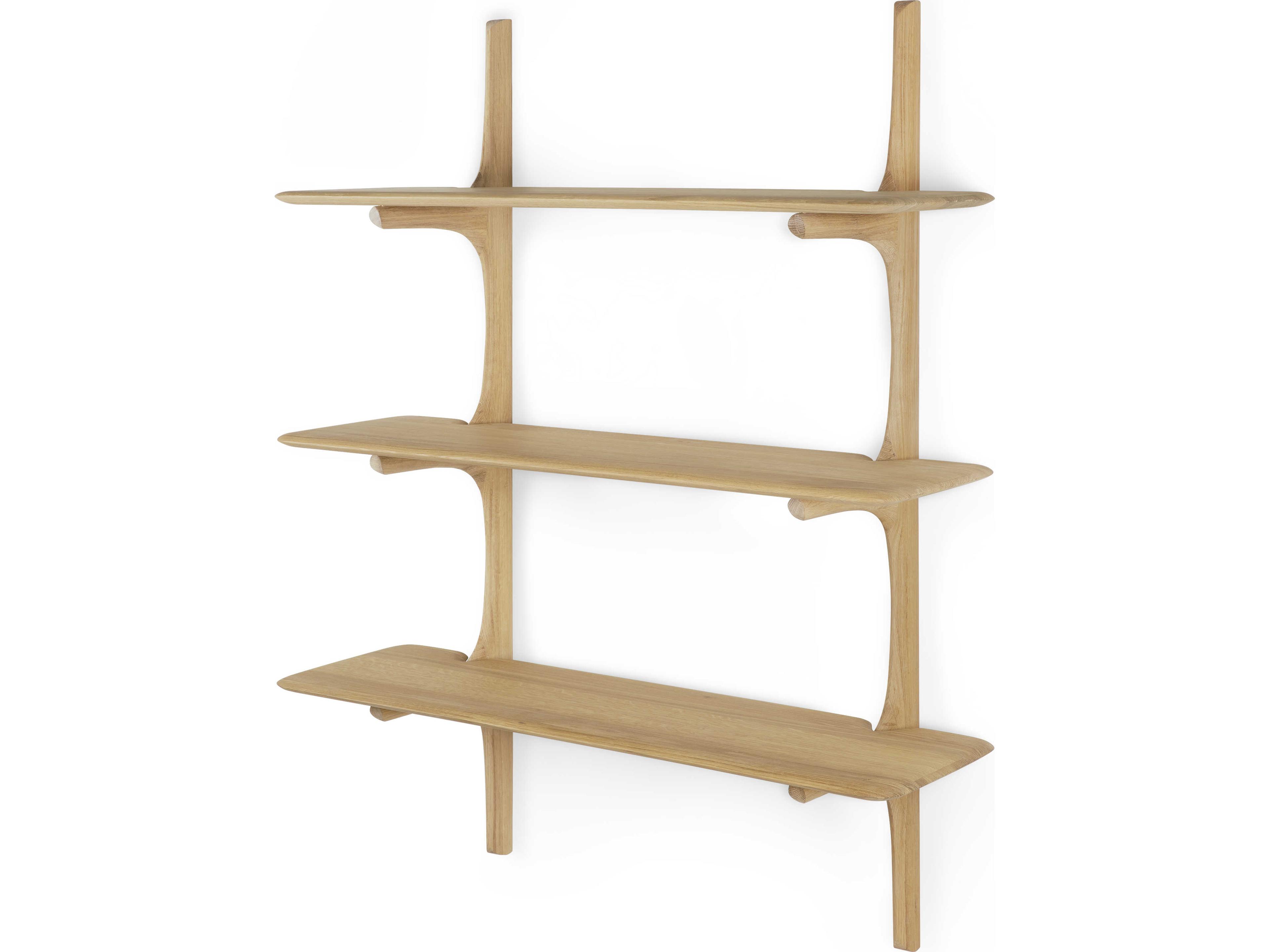 Ethnicraft Pi Oak Pi Wall Shelf