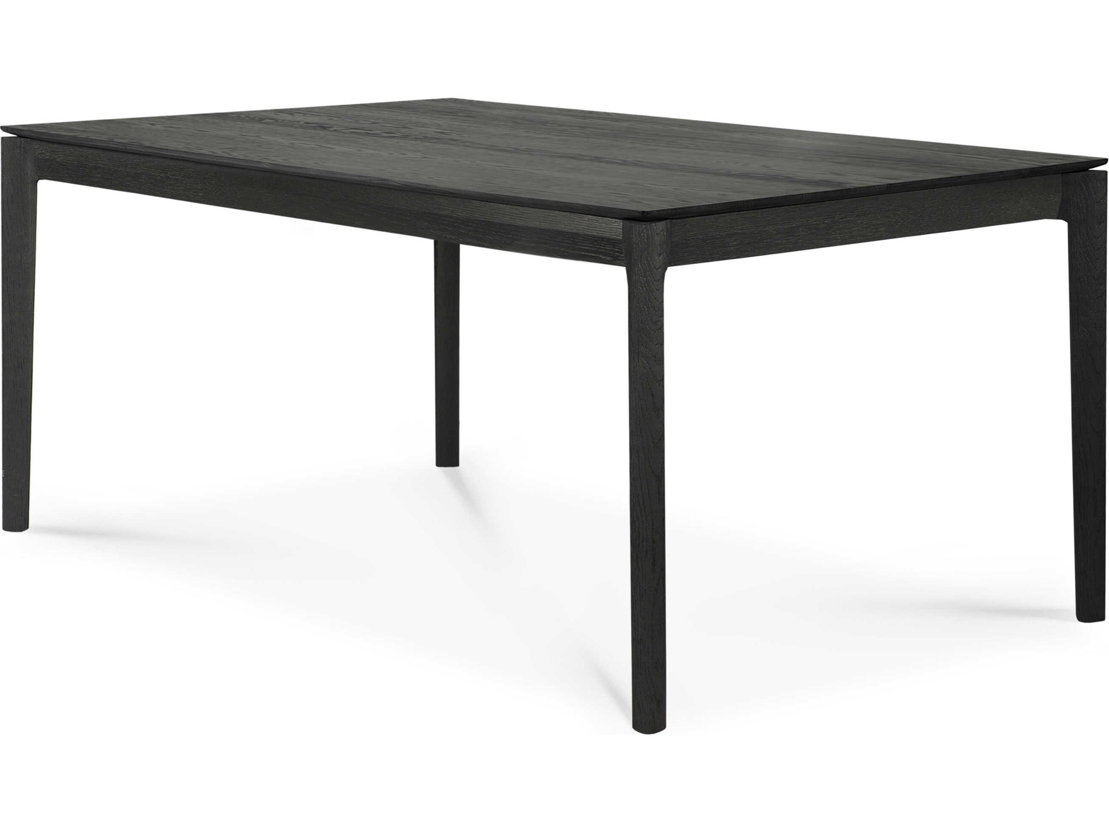 Ethnicraft Bok Oak Black Extendable Dining Table