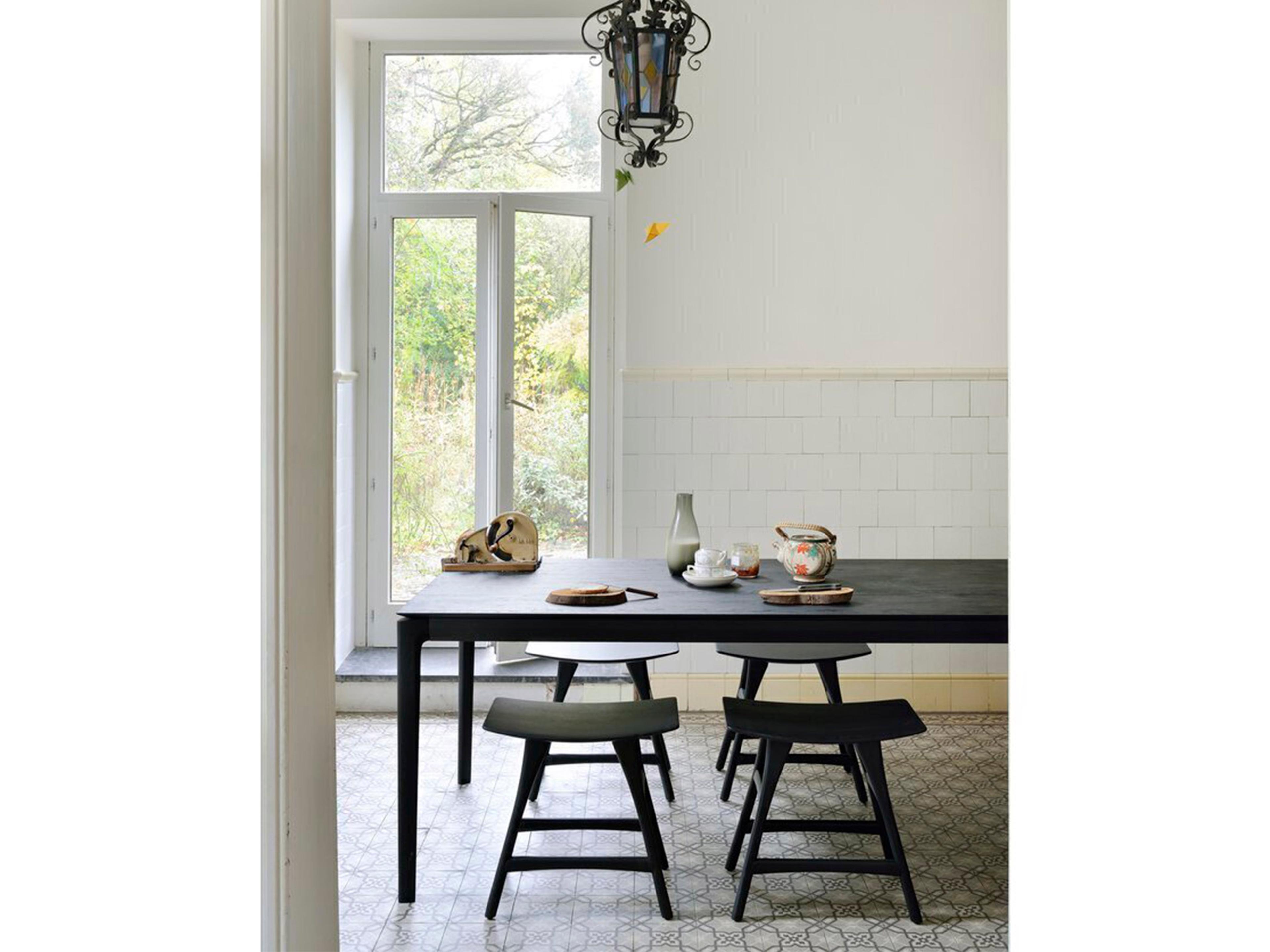 Ethnicraft Bok Oak Wood Dining Room Set