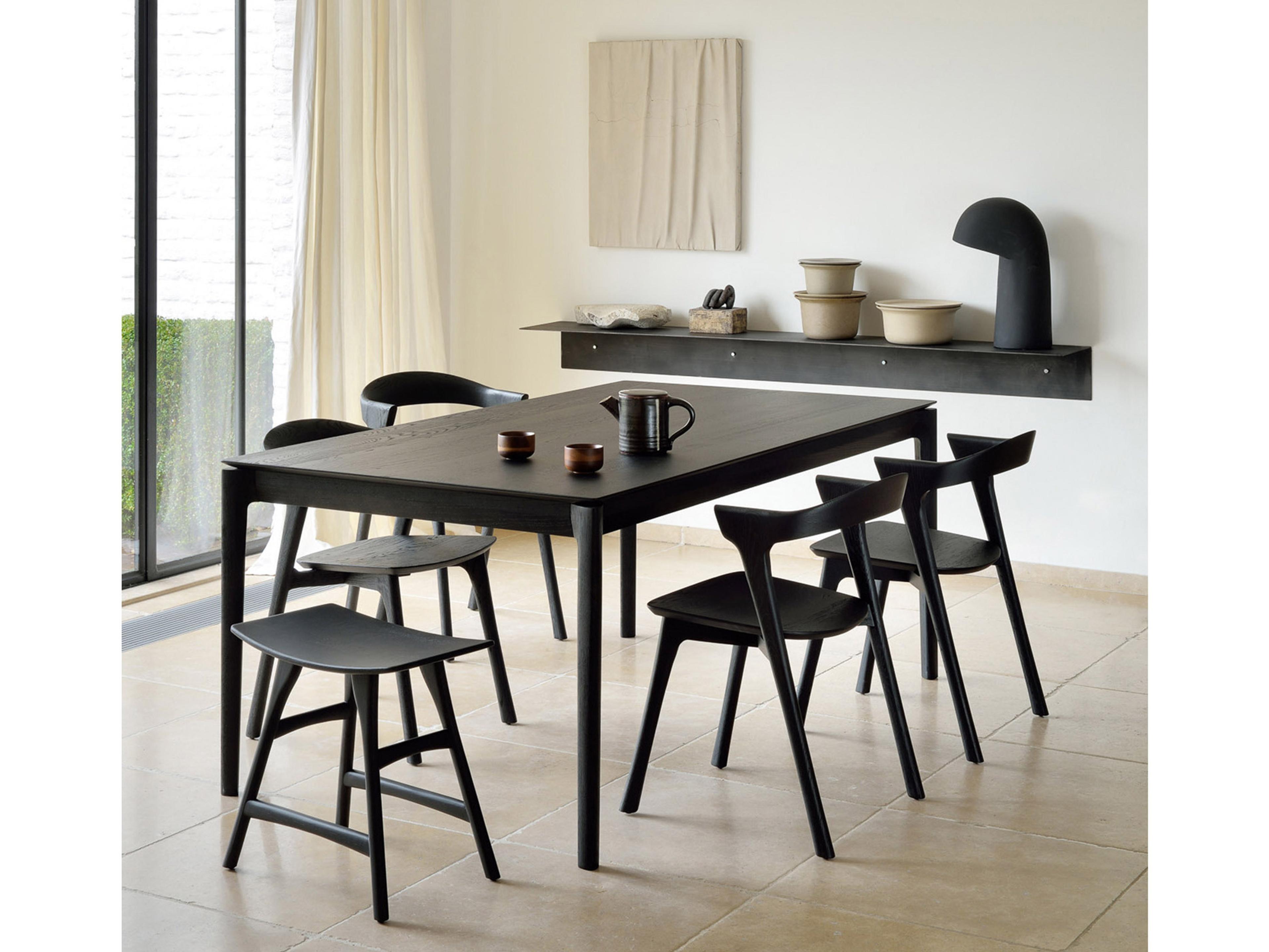 Ethnicraft Bok Oak Wood Dining Room Set