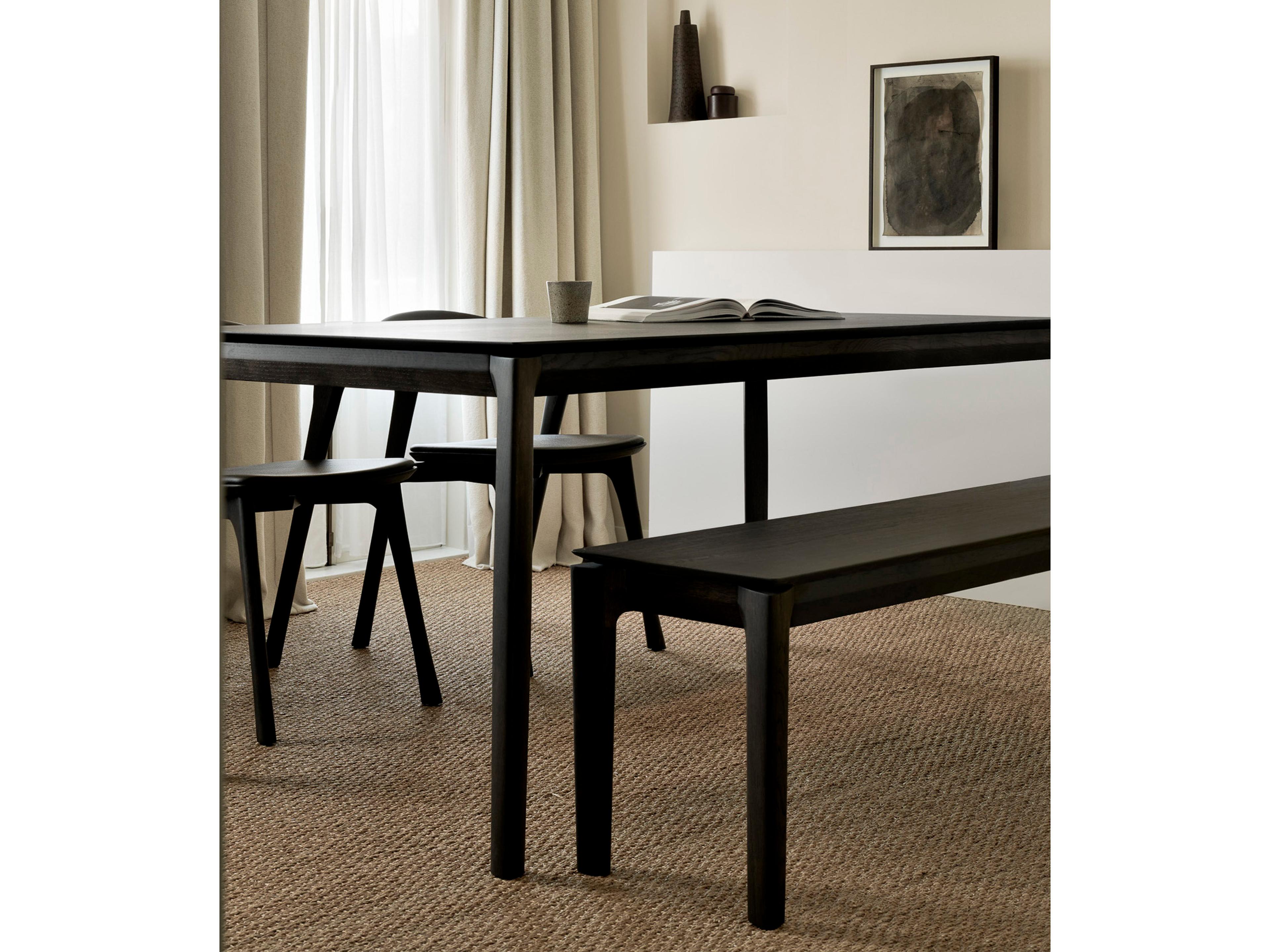 Ethnicraft Bok Oak Wood Dining Room Set