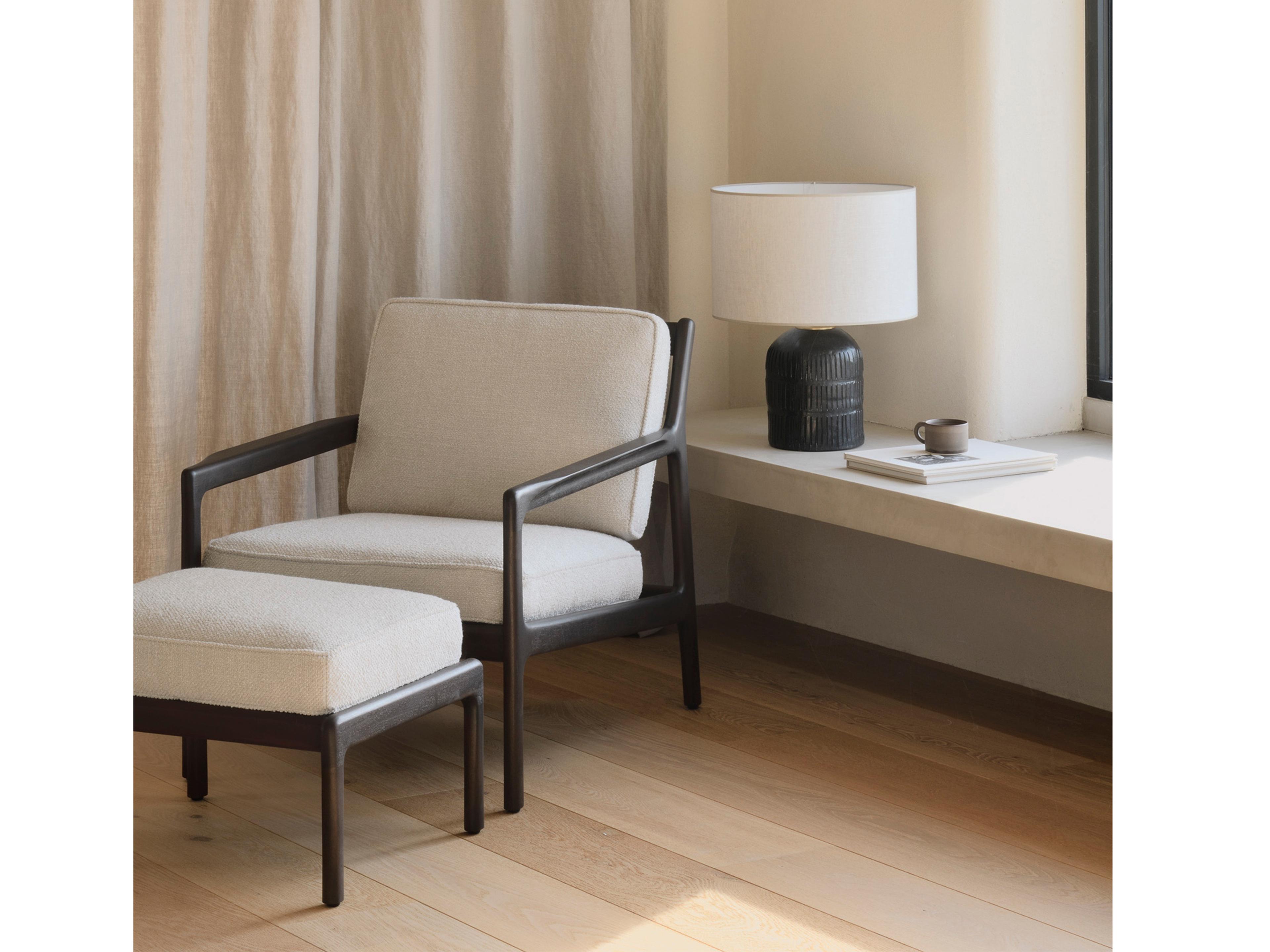 Ethnicraft Jack Chair and Ottoman Set