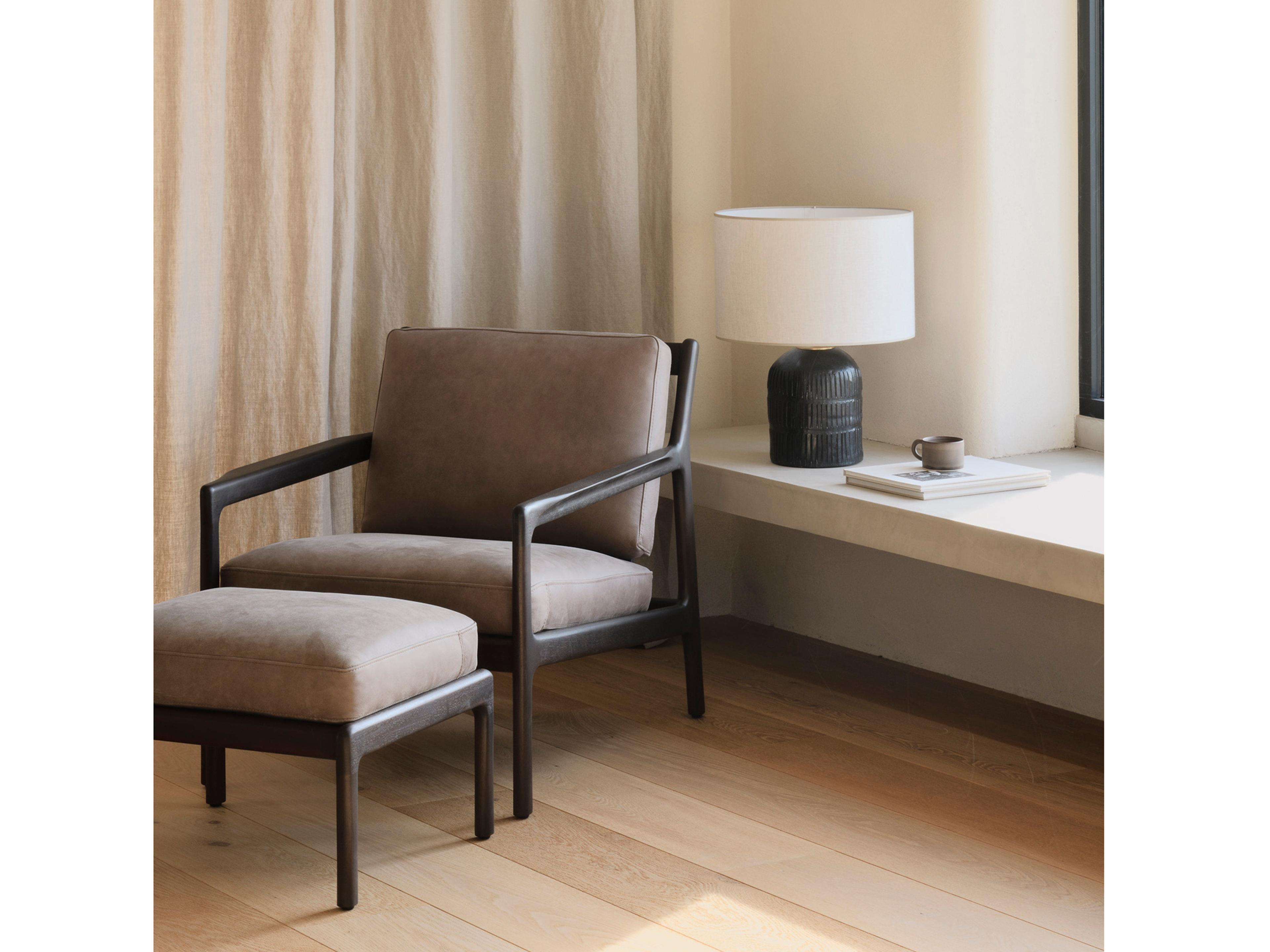 Ethnicraft Jack Chair and Ottoman Set