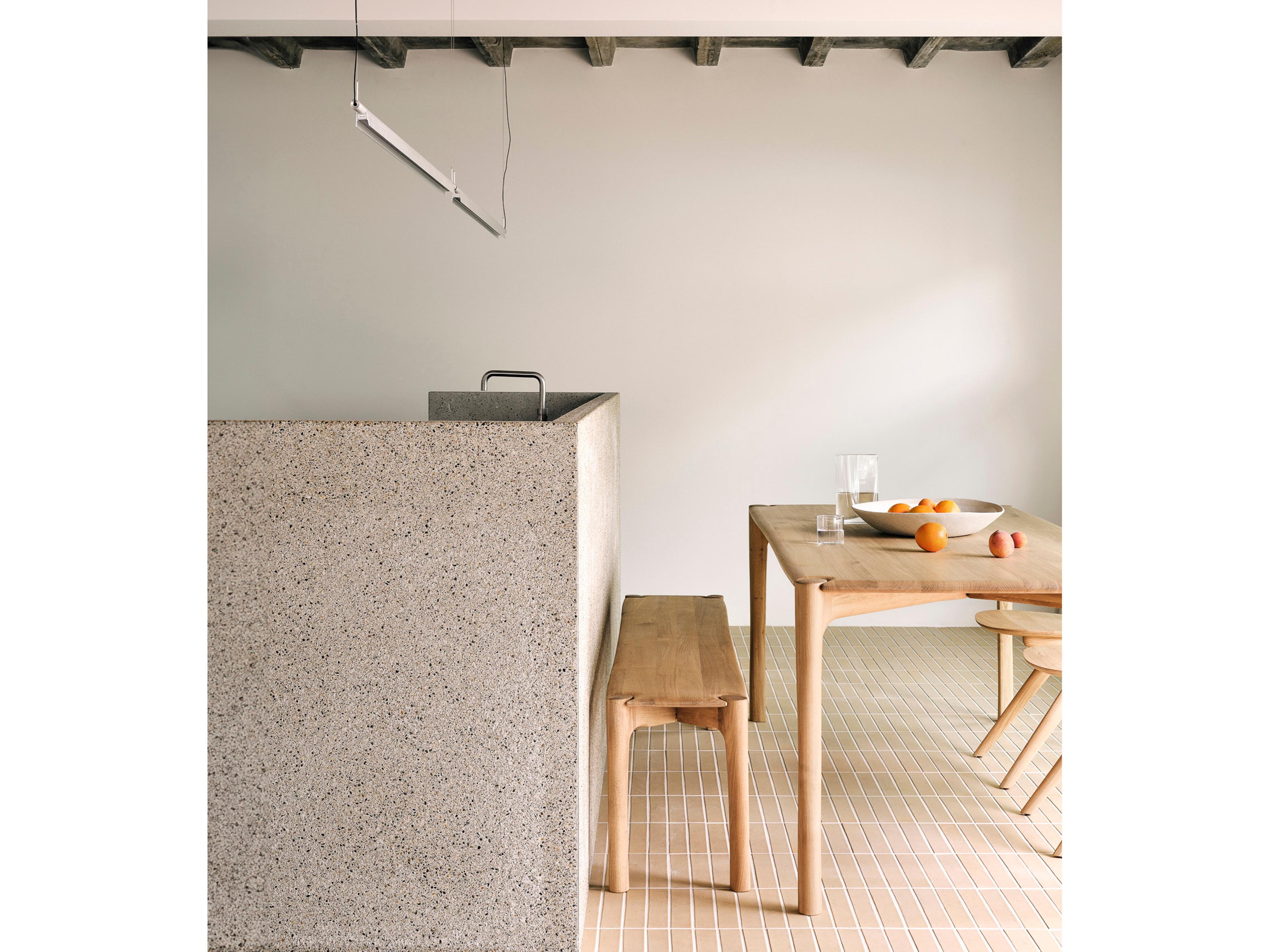 Ethnicraft Pi Oak Wood Dining Room Set