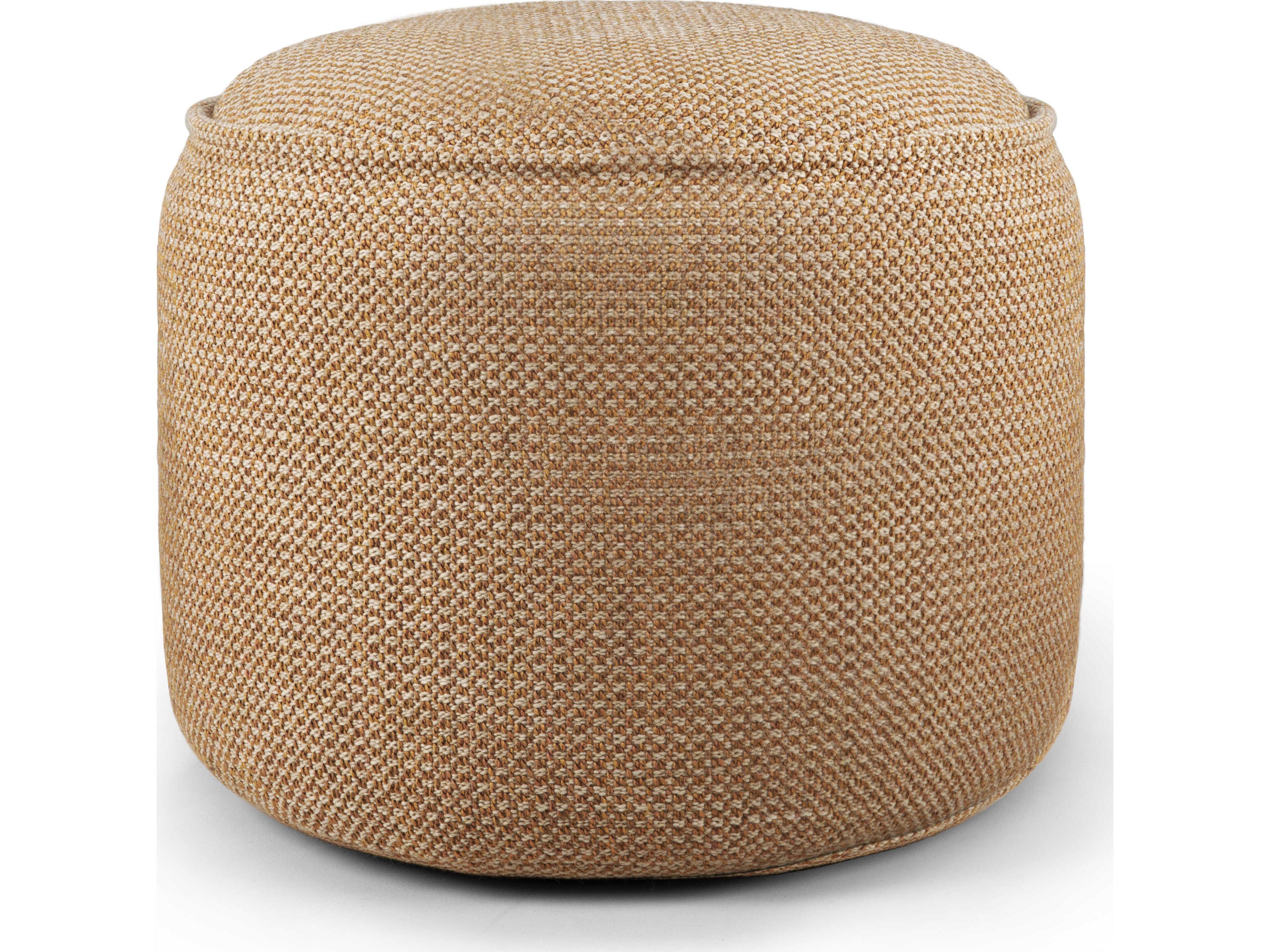 Ethnicraft Outdoor Donut Marsala Pouf