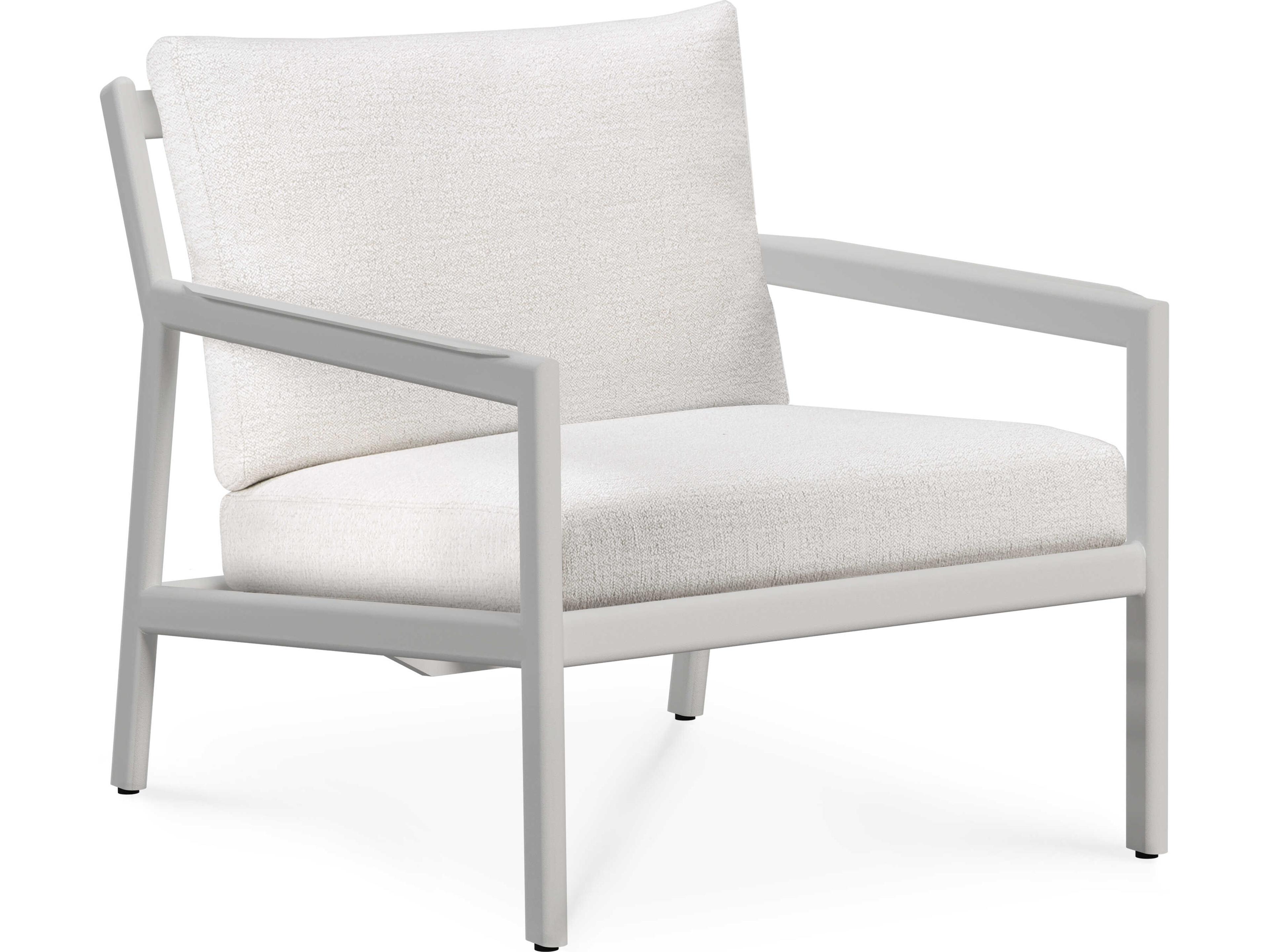 Jack Aluminium And Off White Lounge Chair