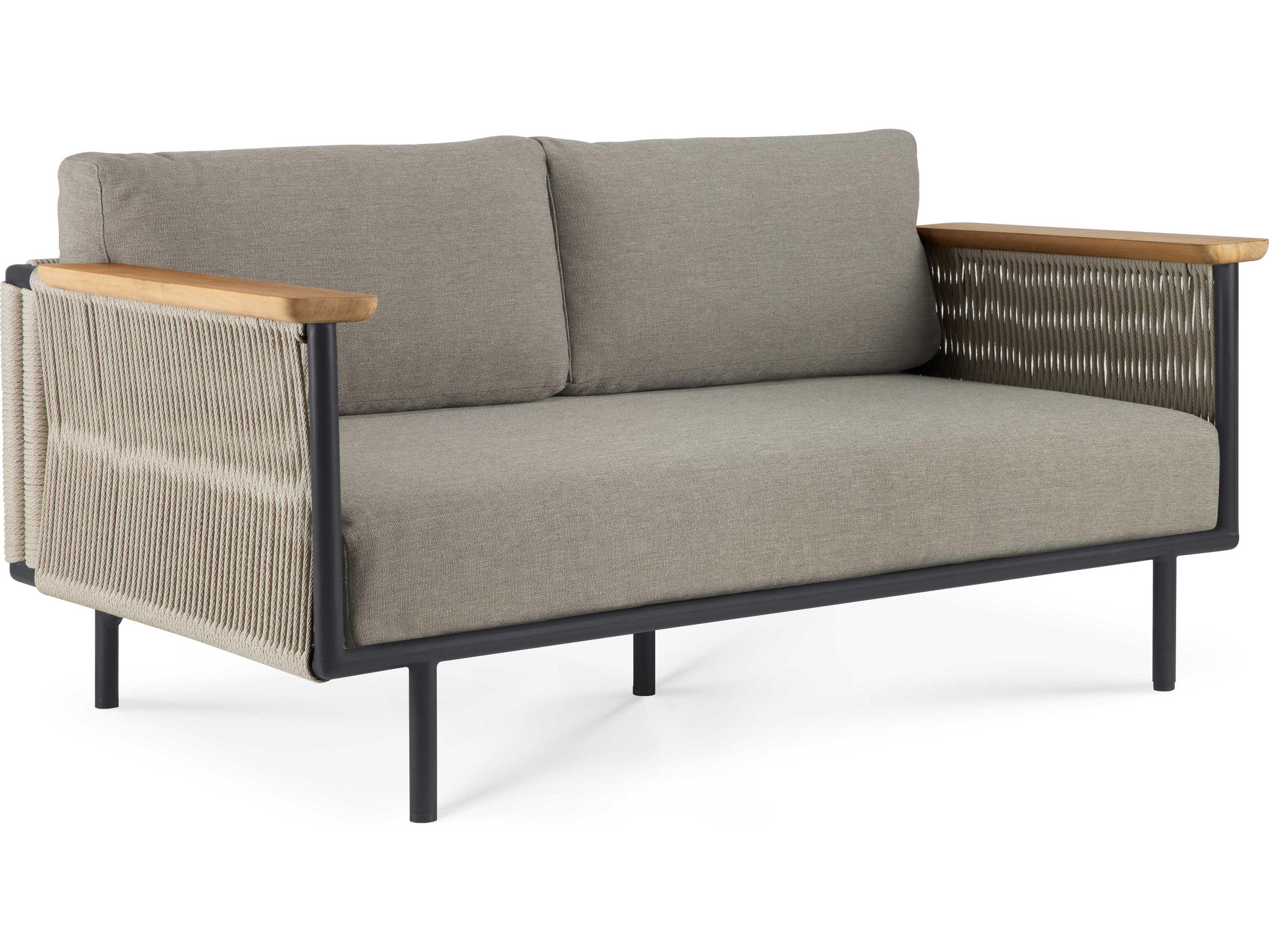 Corbey Aluminium Black Sofa