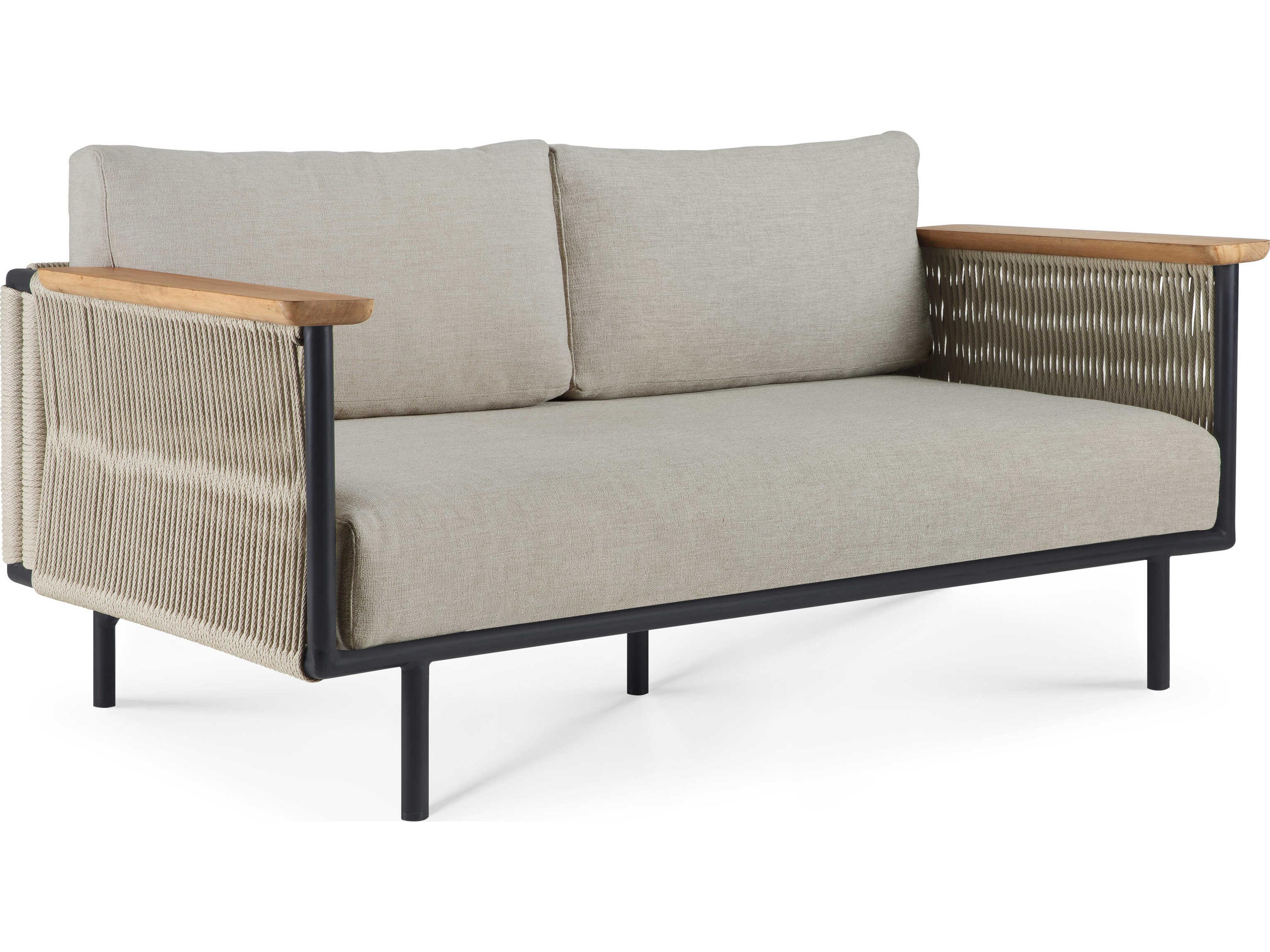 Corbey Aluminium Black Sofa