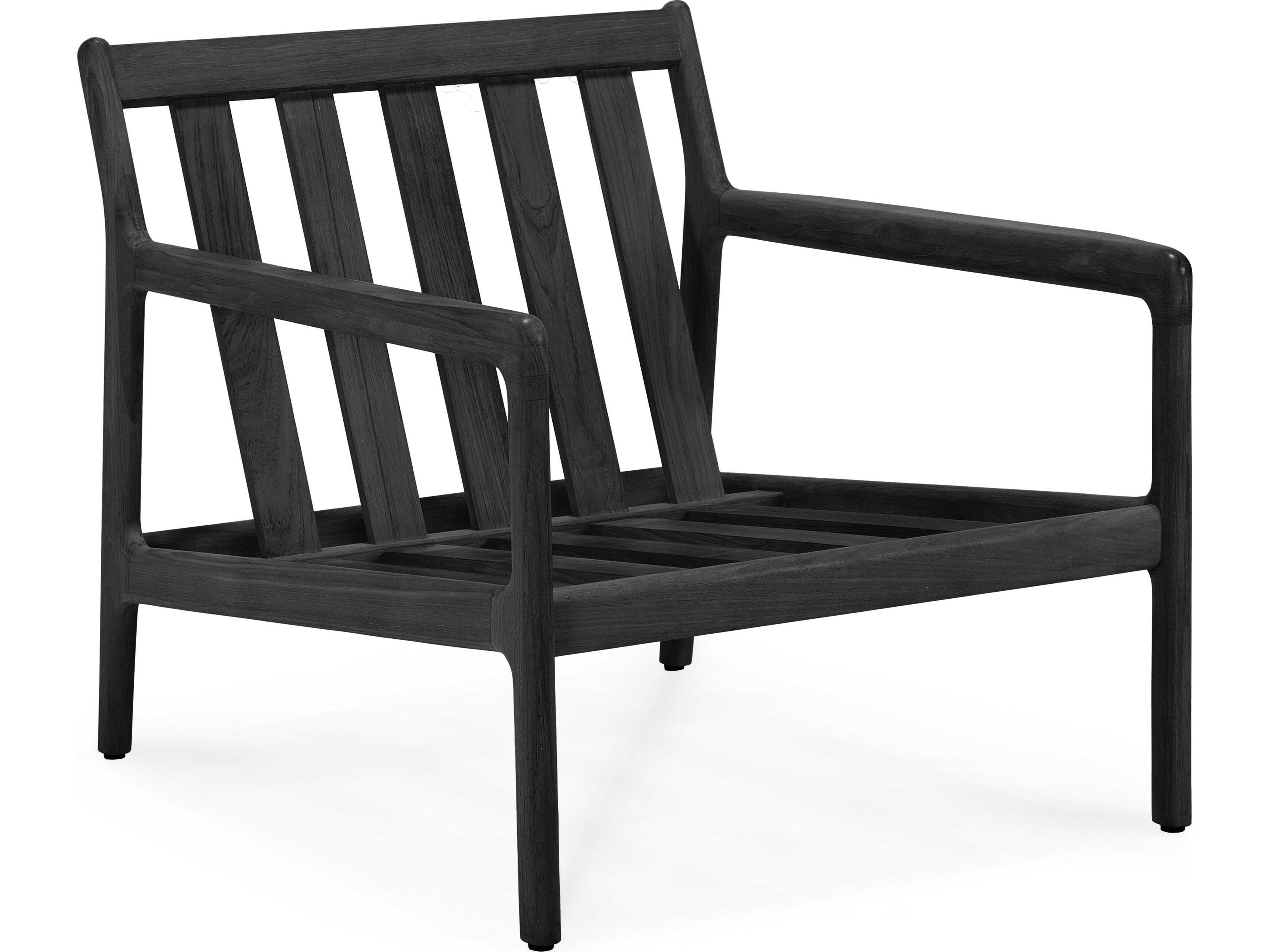 Jack Teak Black Lounge Chair Frame