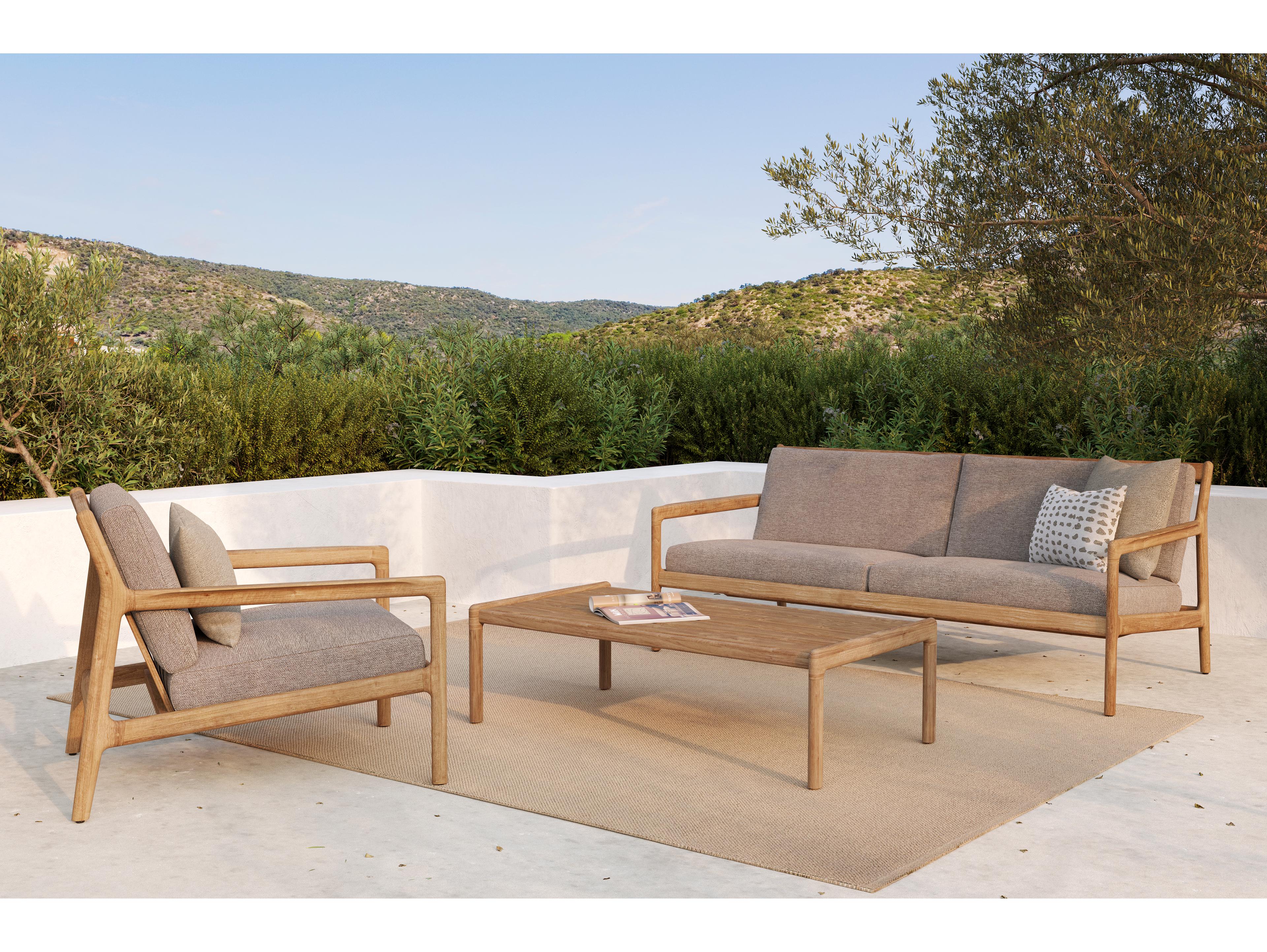 Jack Teak Cushion Lounge Set