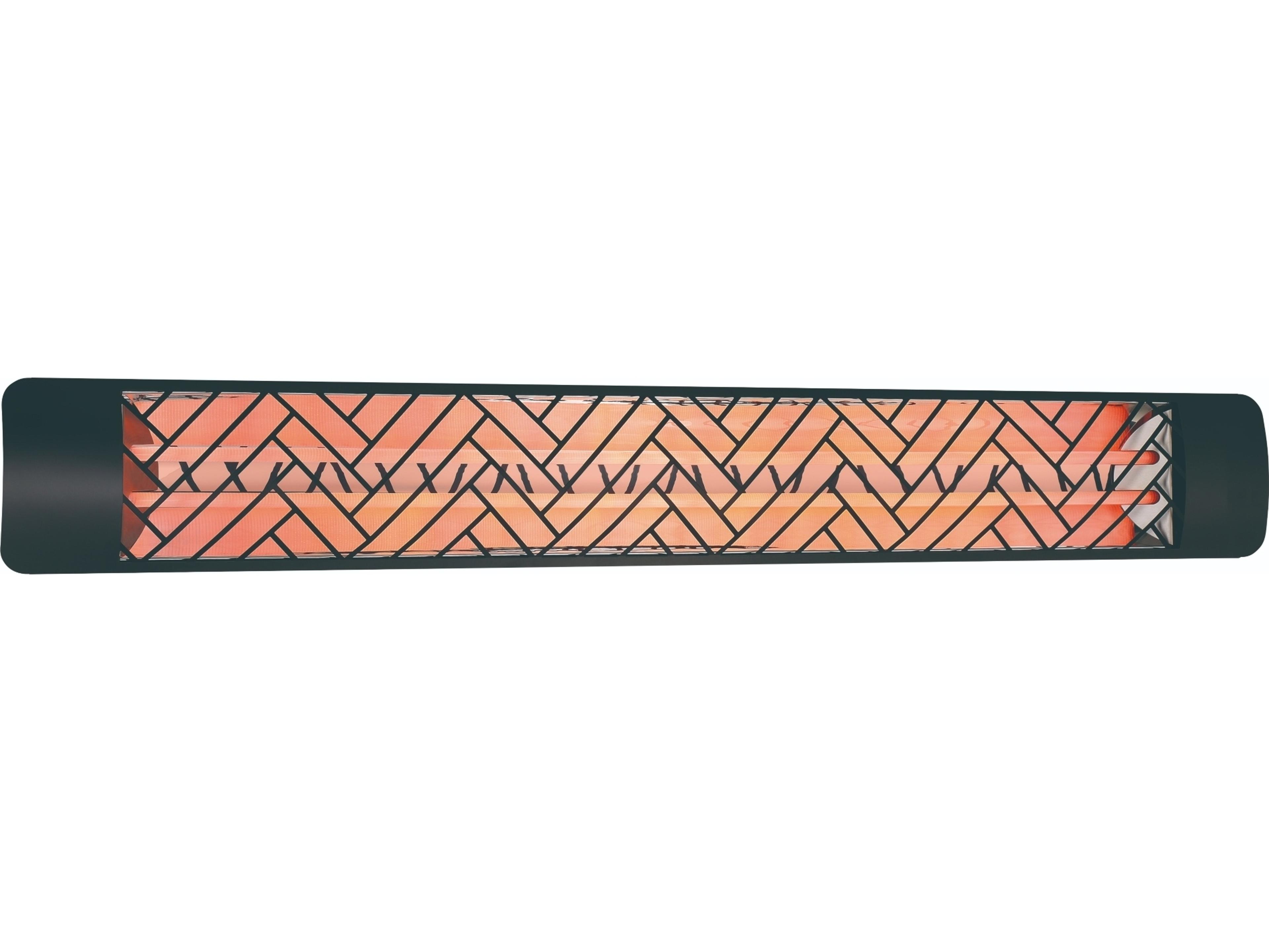 Eurofase Heating 6000 Watt Electric Infrared Dual Element Outdoor Patio Heater Decor Plate Chevron 277V