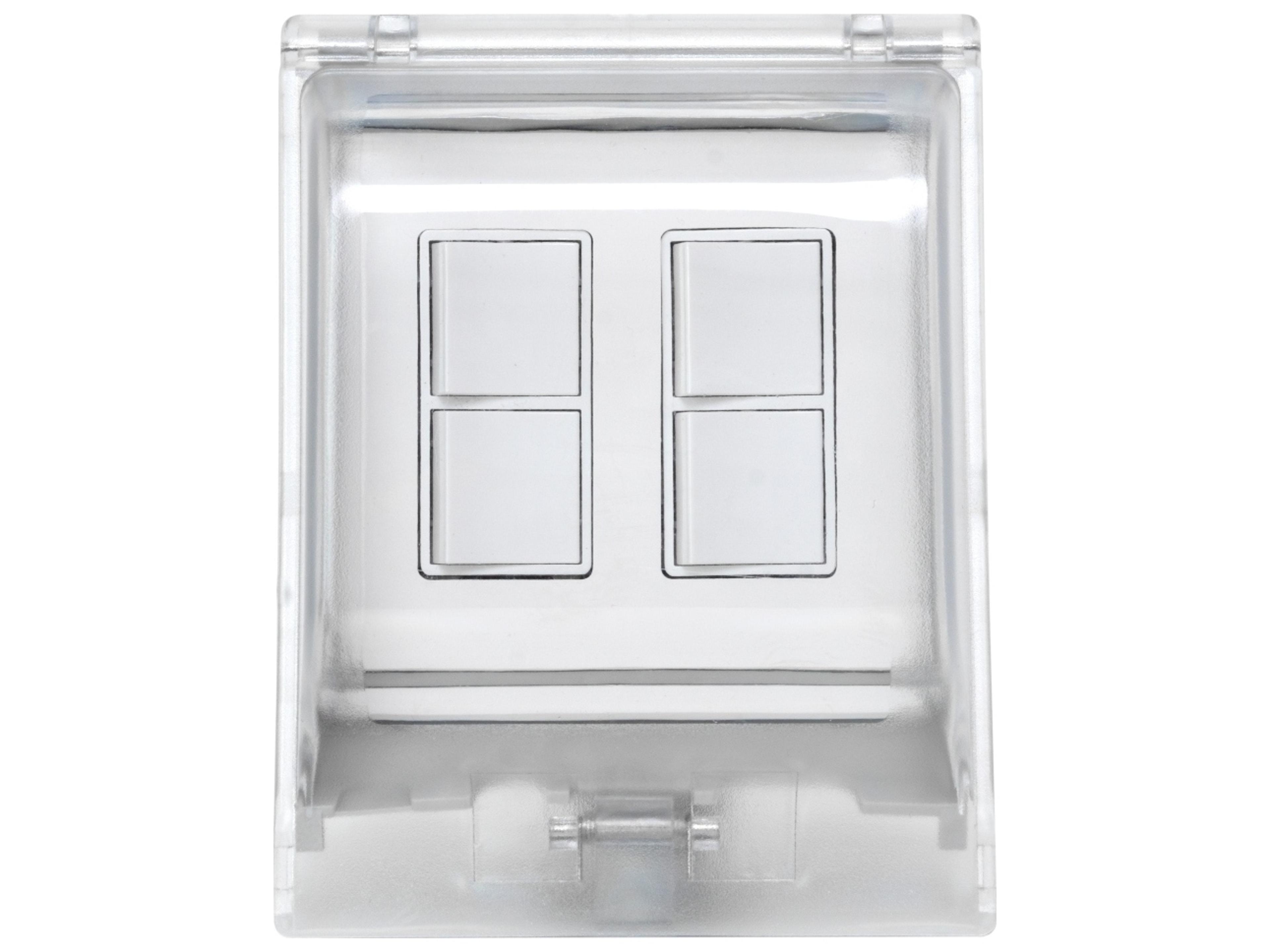 Eurofase Heating Dual Duplex Switch Weatherproof Surface Mount and Gang Box 20 Amp Per Pole