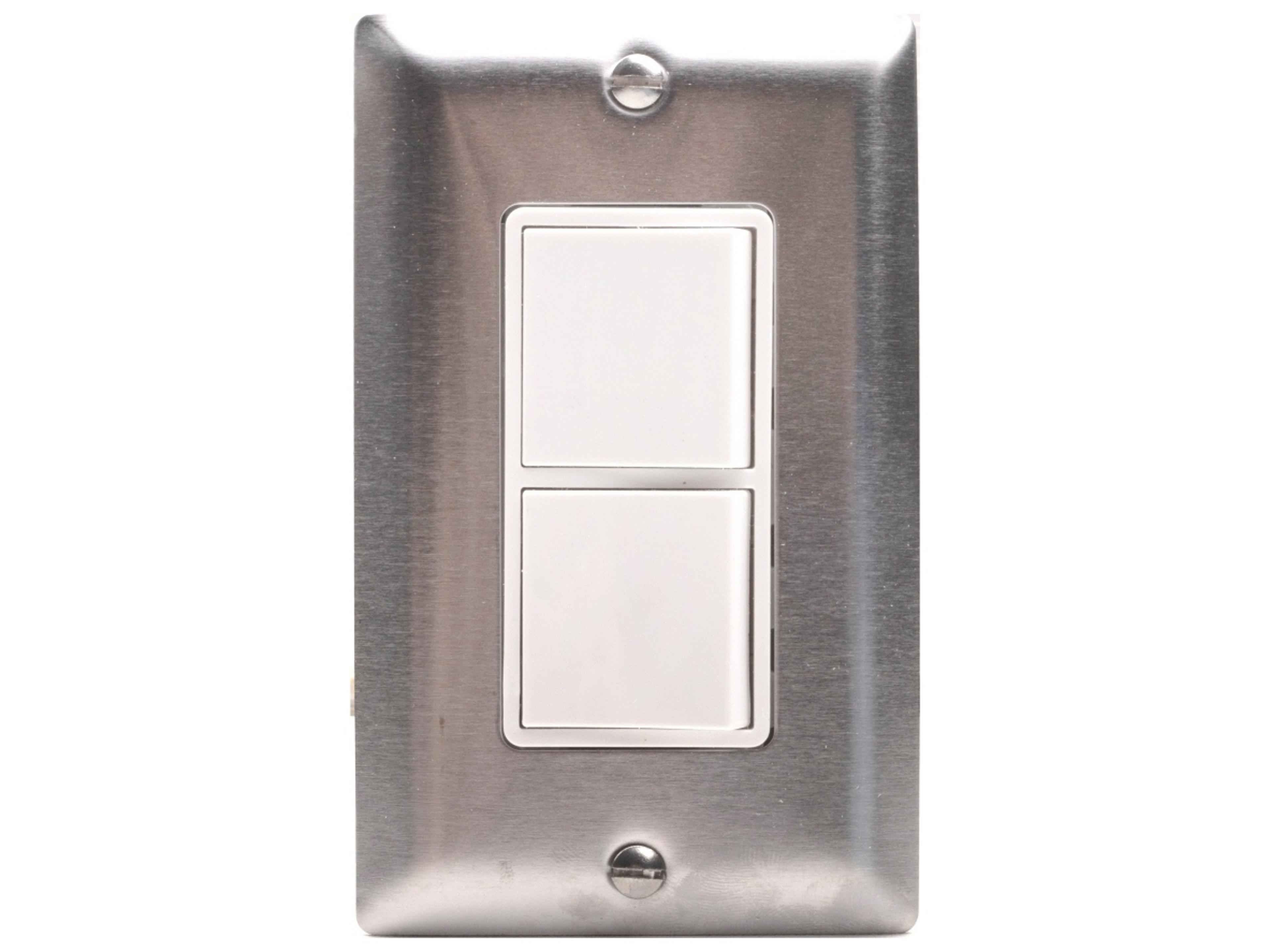 Eurofase Heating Single Duplex Switch Wall Plate and Gang Box 20 Amp Per Pole-