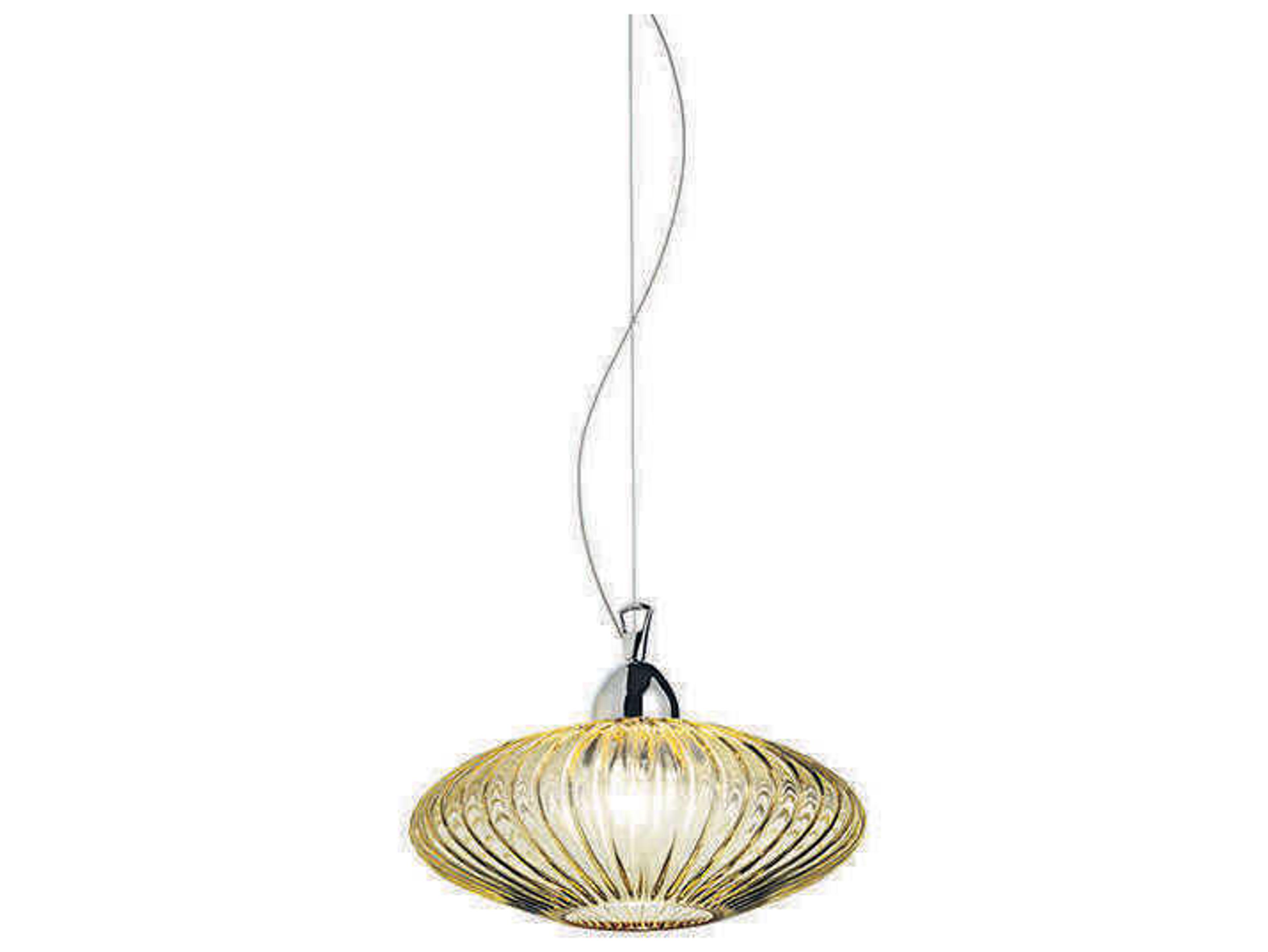 Eurofase Lorella 1-Light Chrome Green Mini Pendant