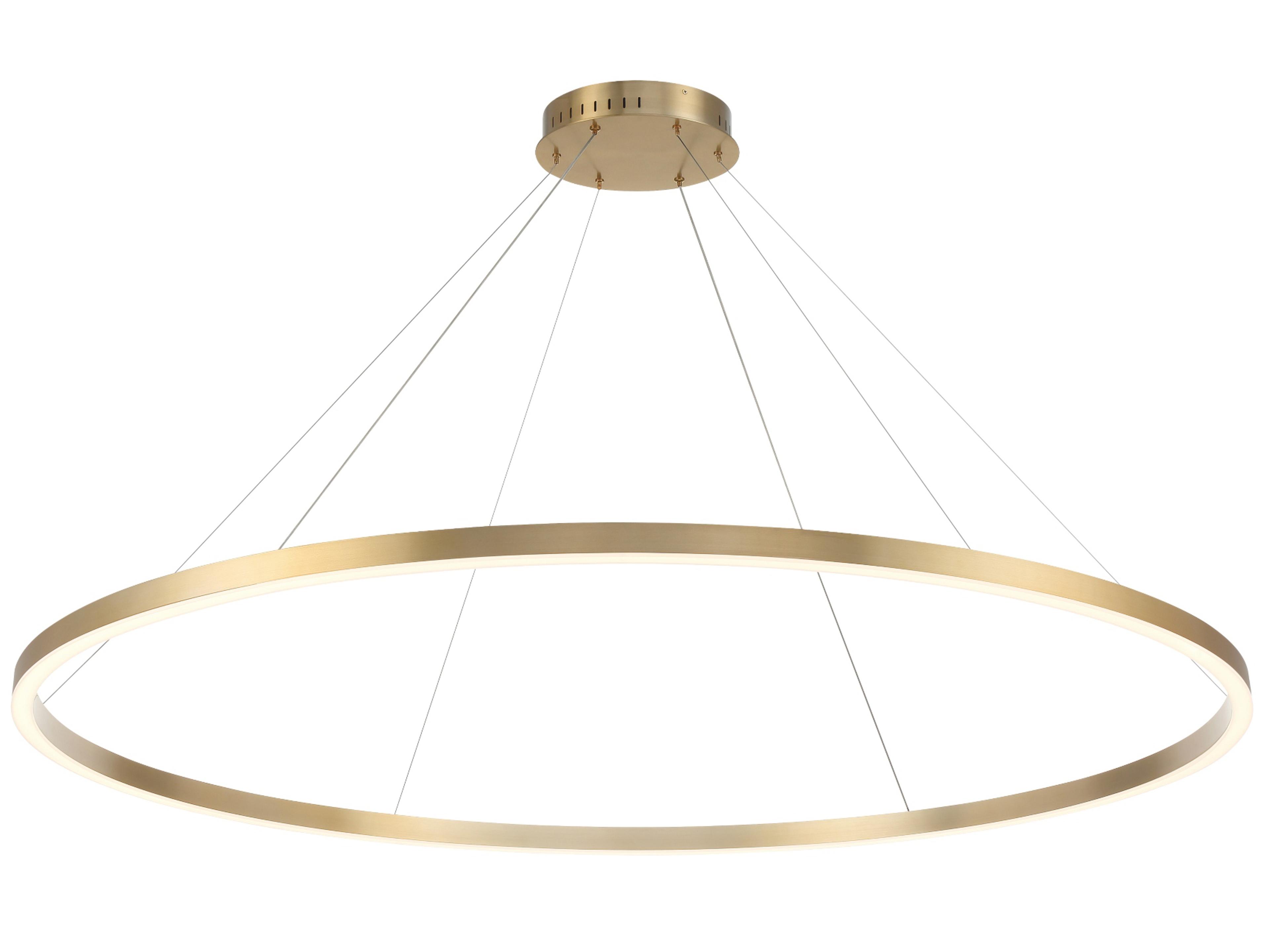 Eurofase Spunto 1-Light Gold Round Pendant