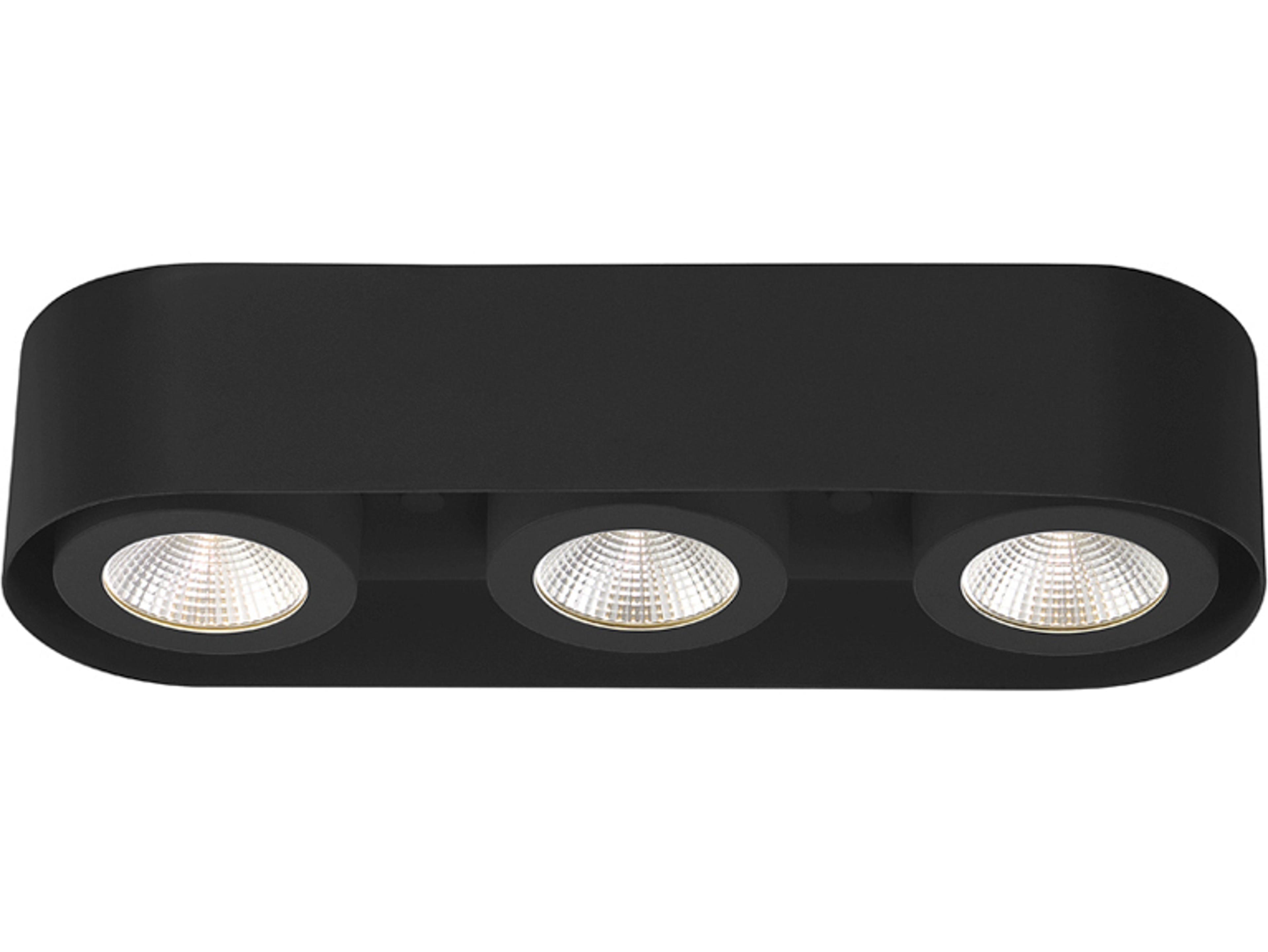 Eurofase Nymark Black Cylinder Flush Mount