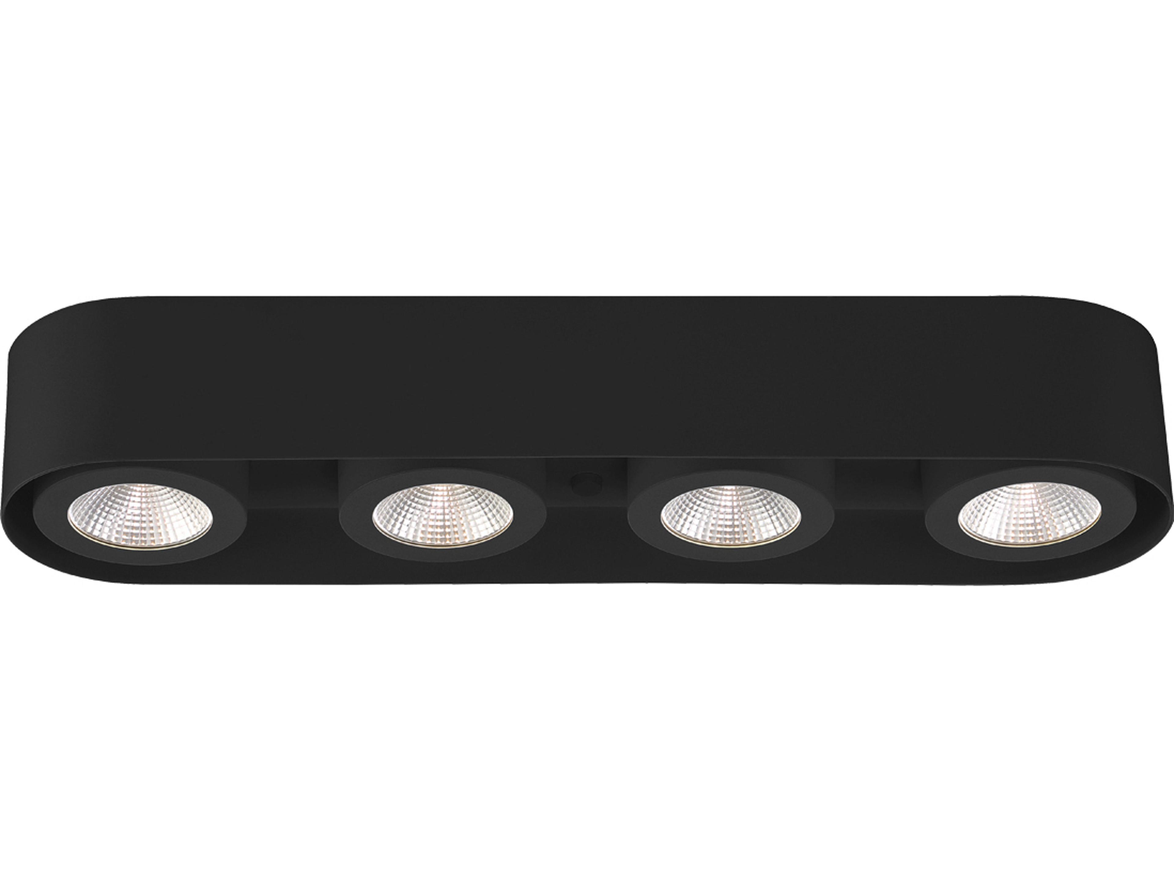 Eurofase Nymark Black Cylinder Flush Mount