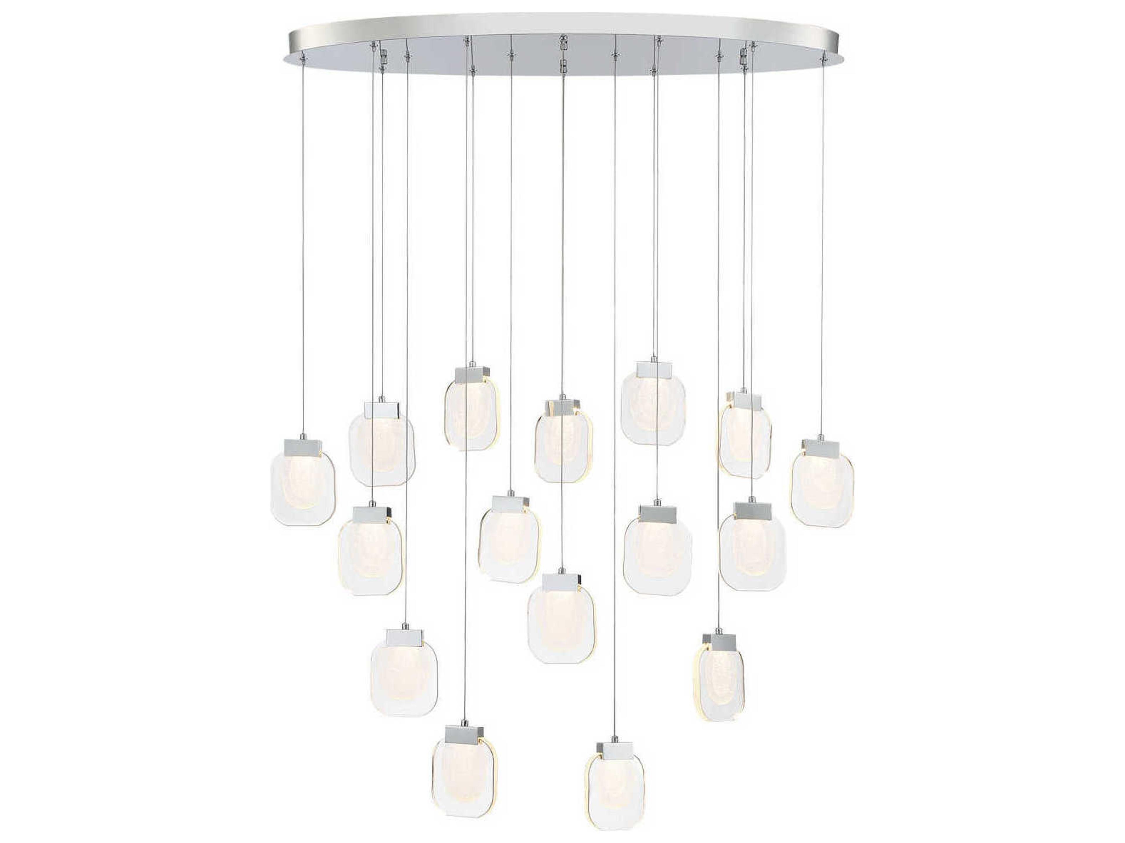 Eurofase Paget 16-Light Chrome Island Pendant