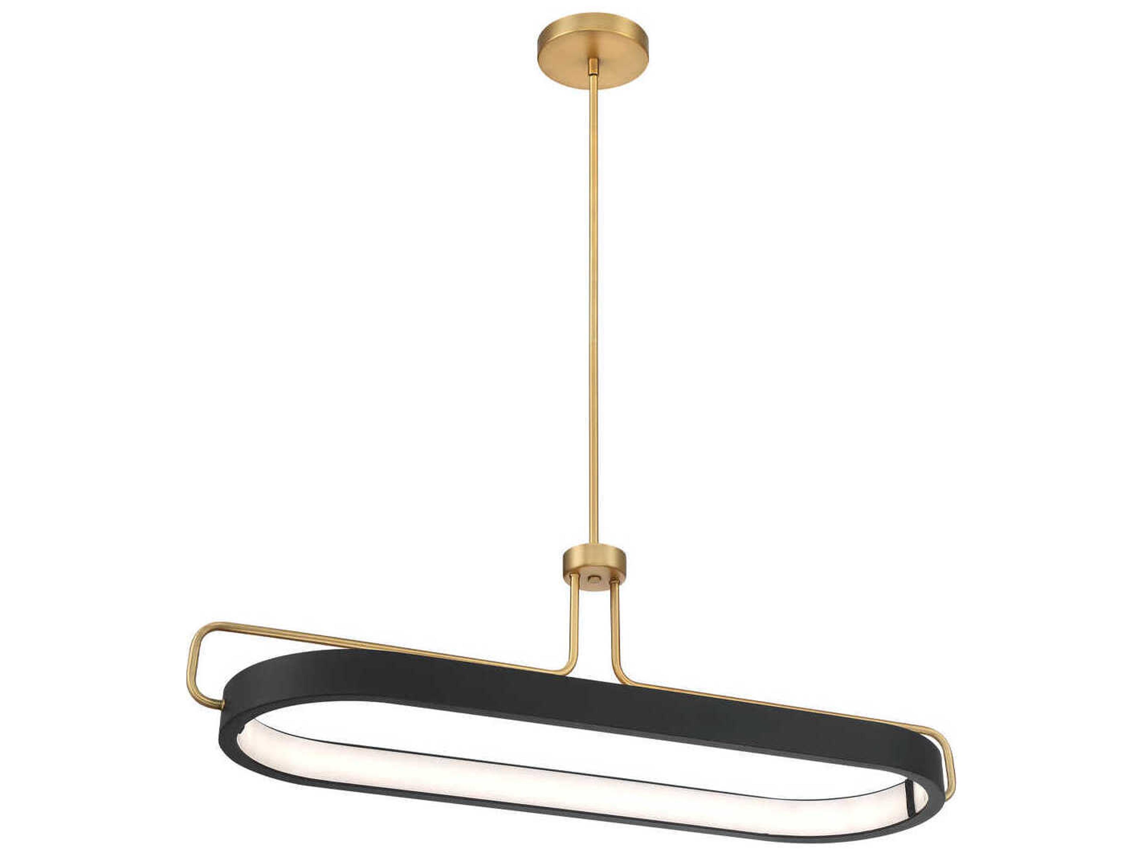Eurofase Pemberton 1-Light Brass Round Island Pendant