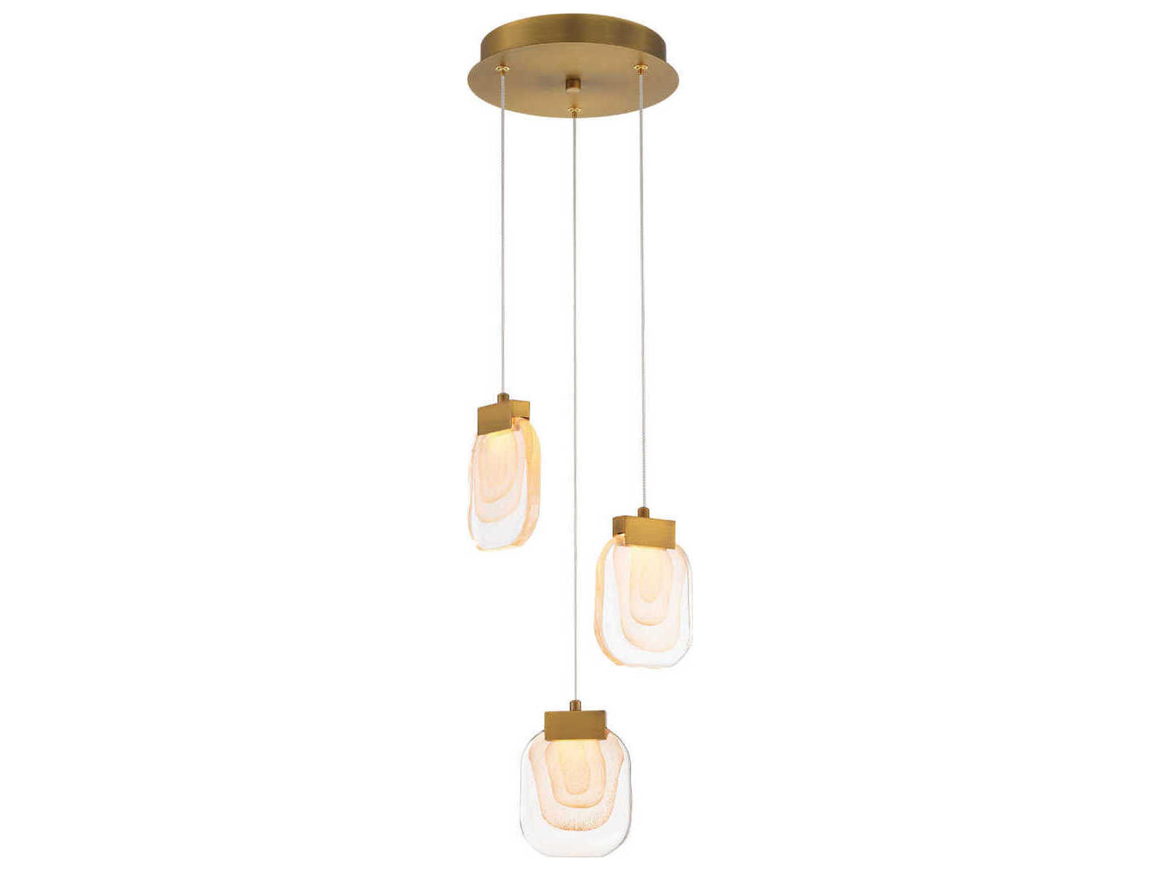 Eurofase Paget 3-Light Gold Mini Pendant