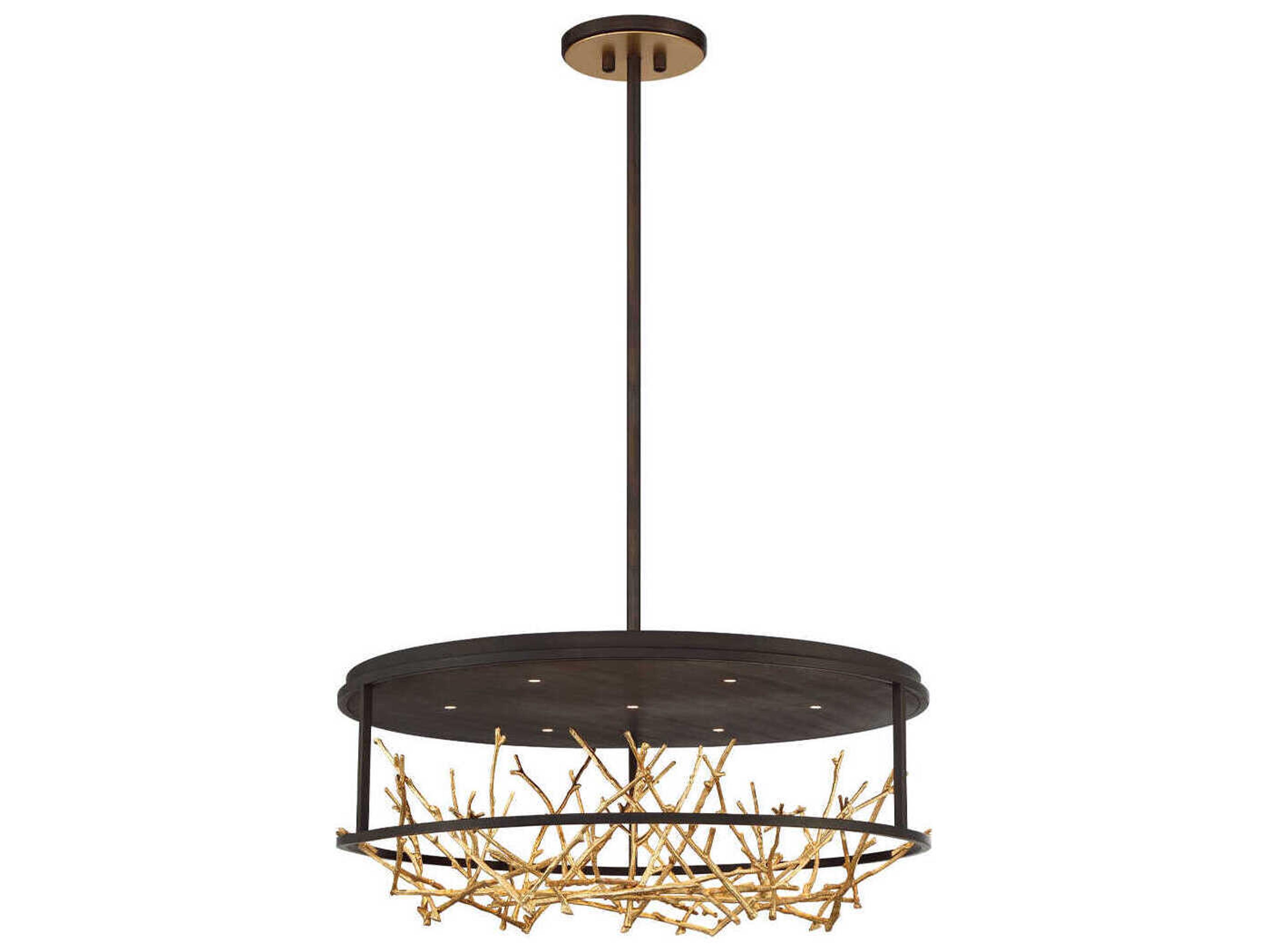 Eurofase Aerie 7-Light Bronze Round Chandelier