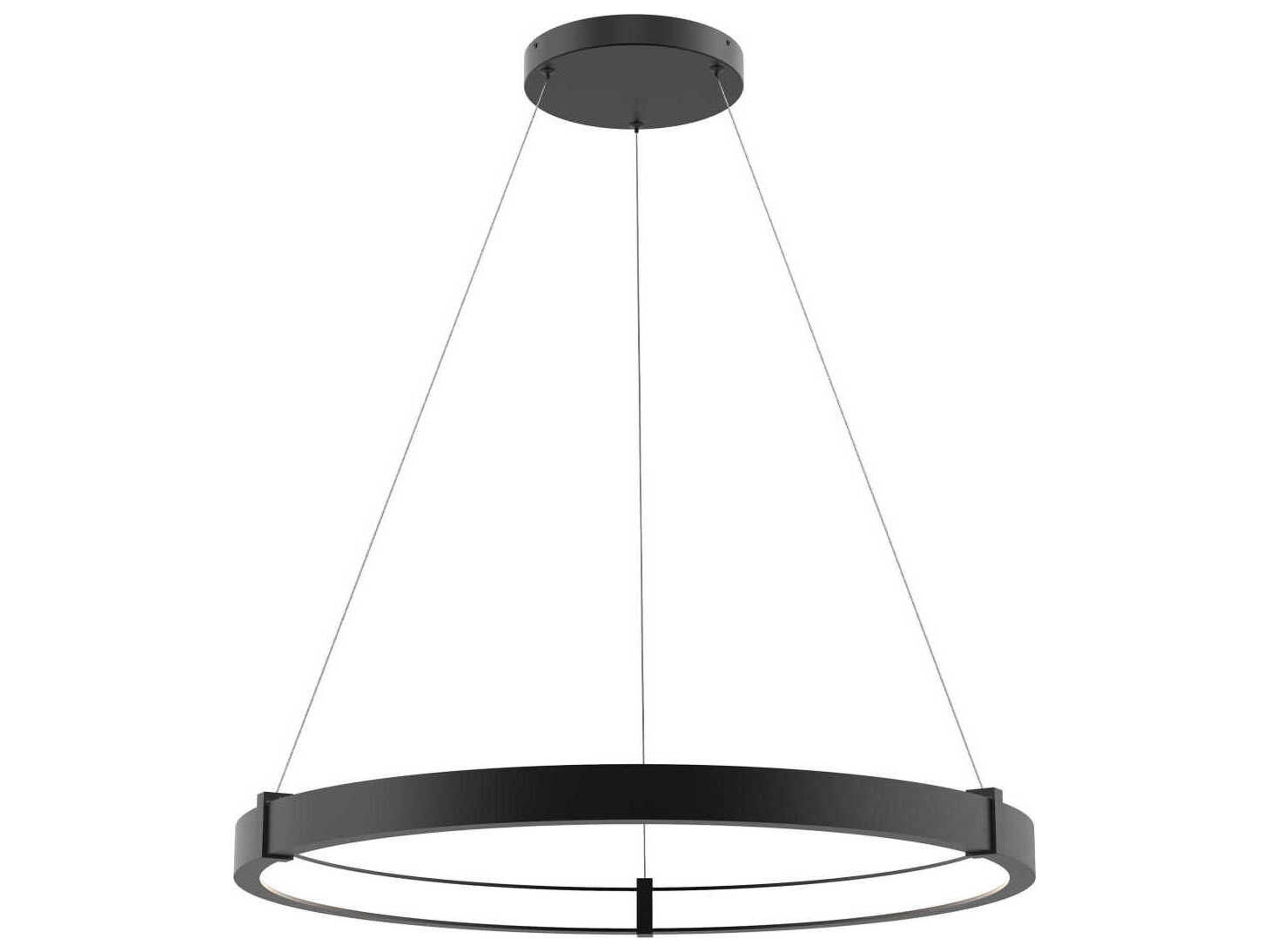 Eurofase Mucci 1-Light Black Round Pendant