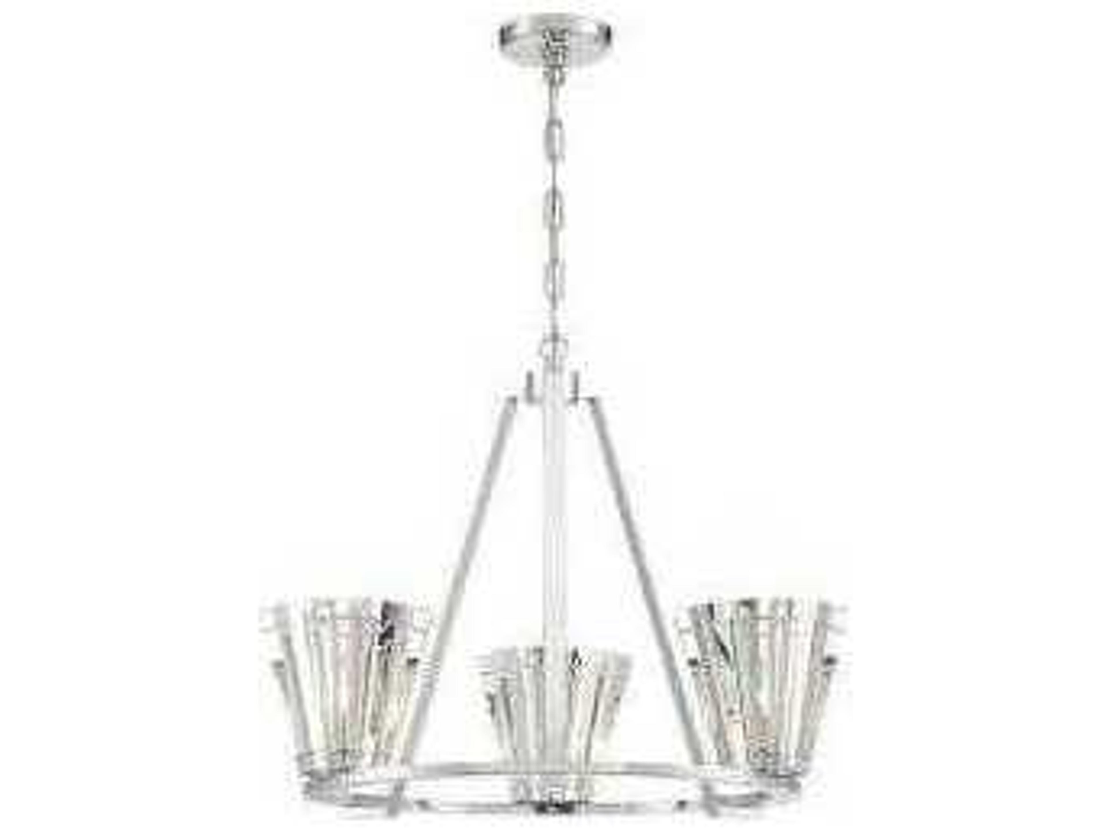 Eurofase Ricca 3-Light Chrome Chandelier